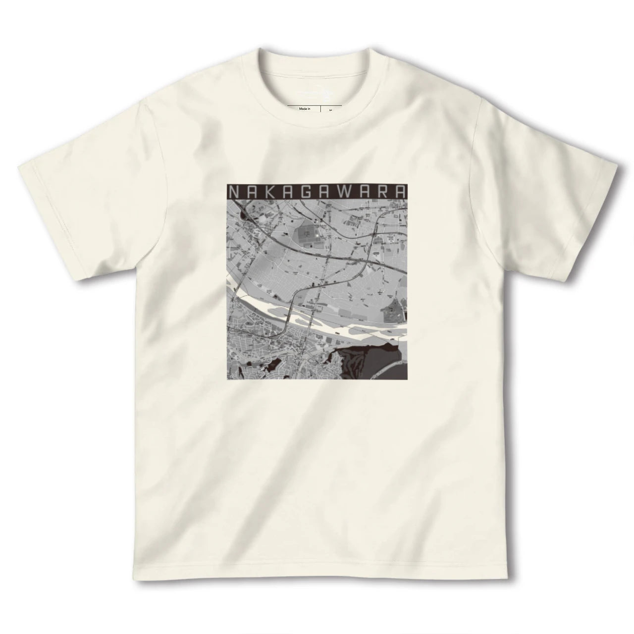 【中河原(東京都)】地図柄ヘビーウェイトTシャツ