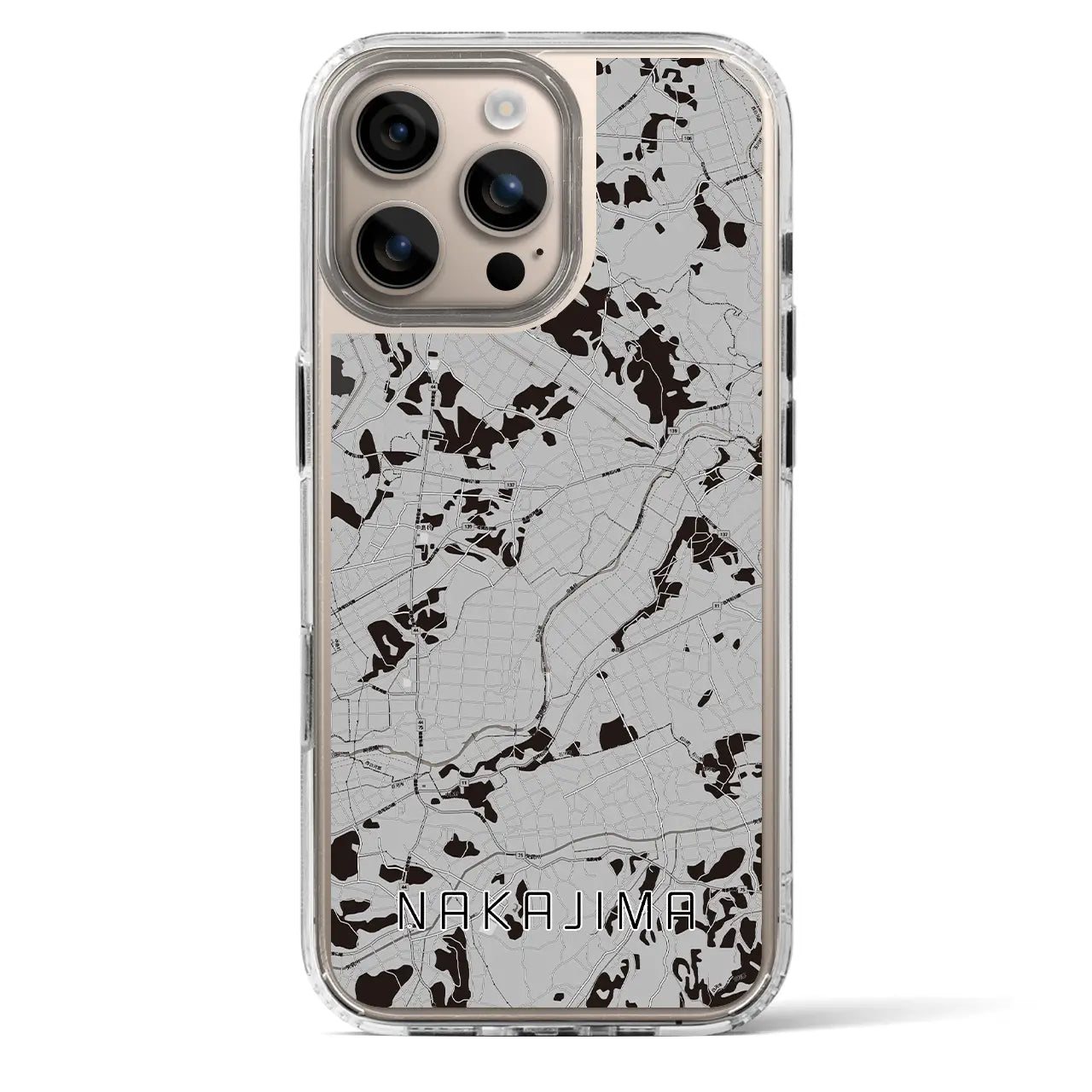 【中島(福島県)】地図柄iPhoneケース(MagSafeタイプ)