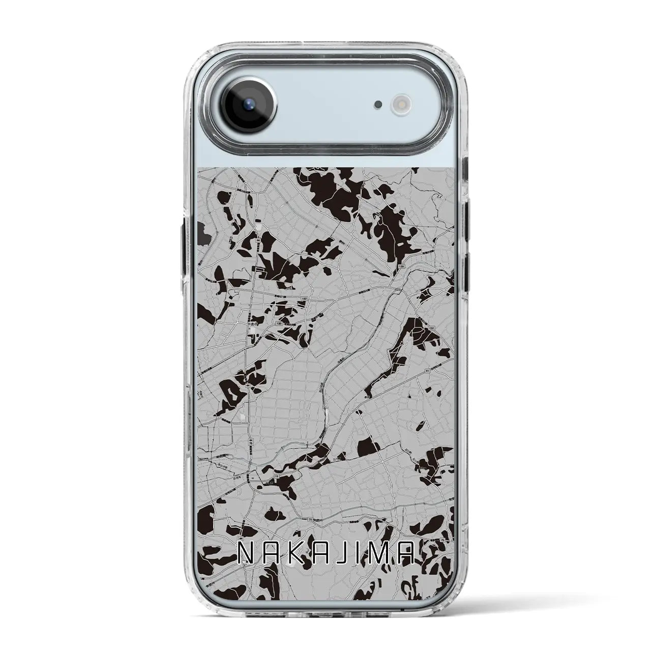 【中島(福島県)】地図柄iPhoneケース(MagSafeタイプ)