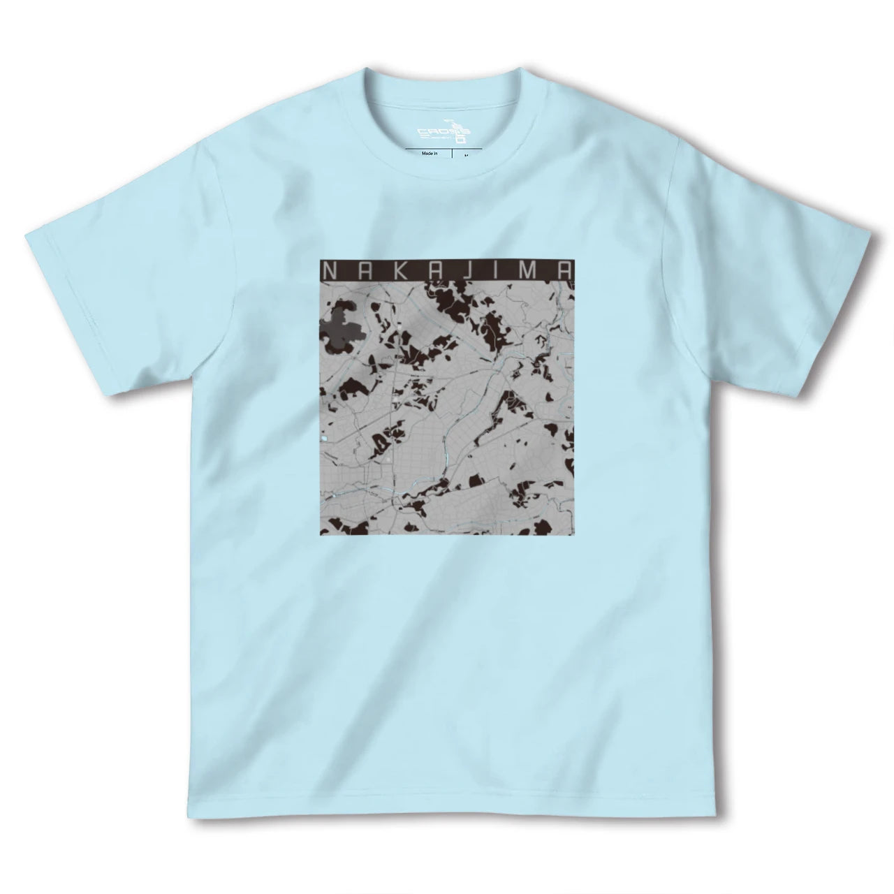 【中島(福島県)】地図柄ヘビーウェイトTシャツ