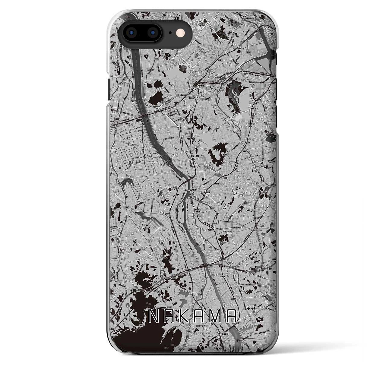 【中間(福岡県)】地図柄iPhoneケース(クリアタイプ)