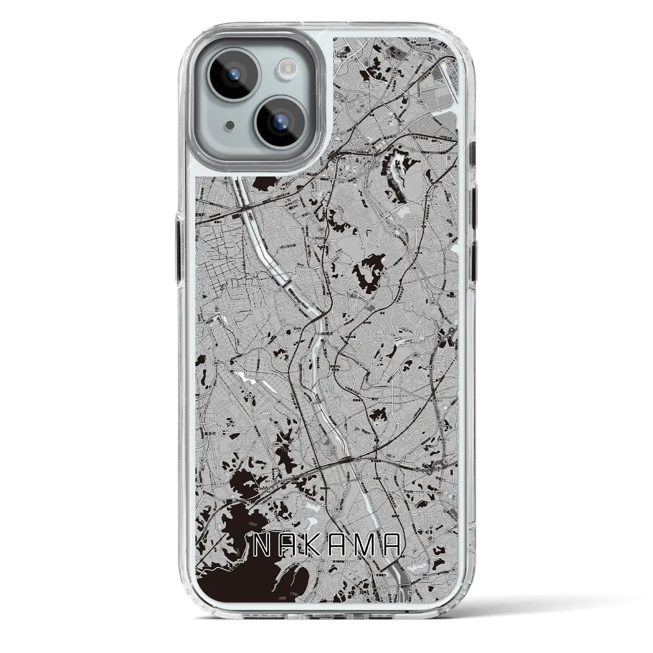 【中間(福岡県)】地図柄iPhoneケース(MagSafeタイプ)