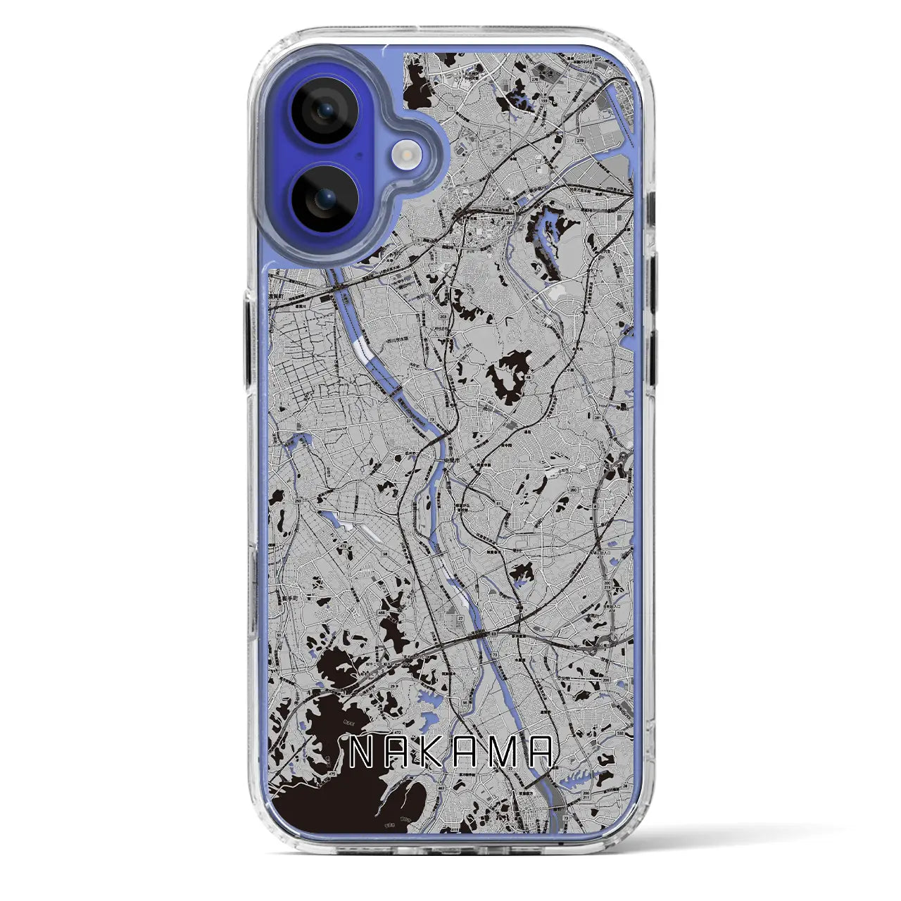 【中間(福岡県)】地図柄iPhoneケース(MagSafeタイプ)