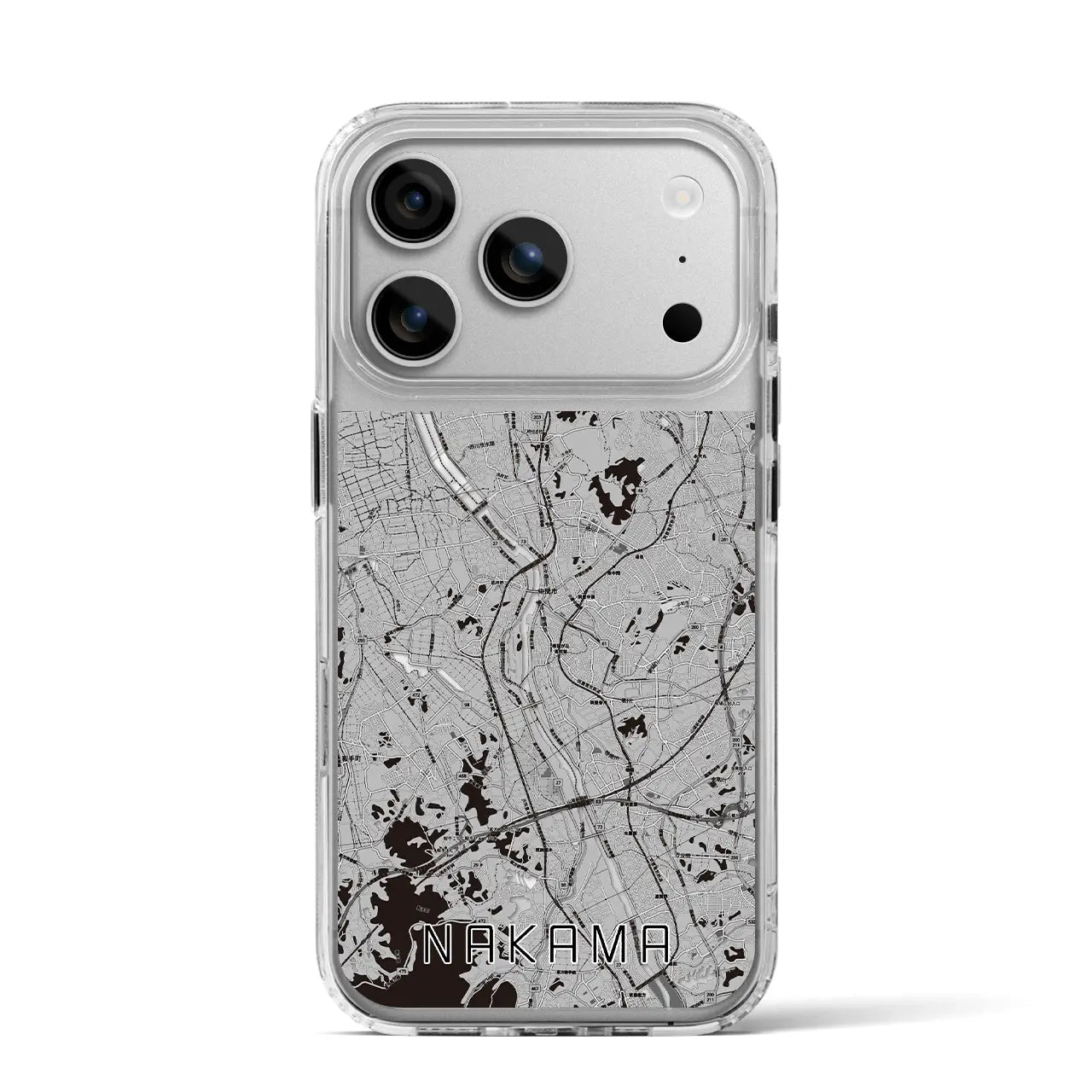 【中間(福岡県)】地図柄iPhoneケース(MagSafeタイプ)