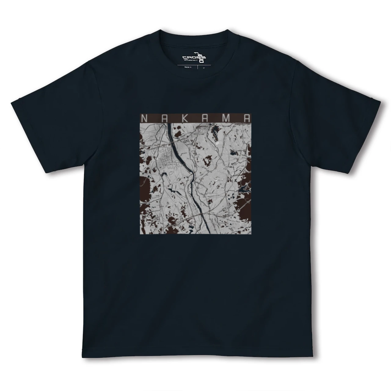 【中間(福岡県)】地図柄ヘビーウェイトTシャツ