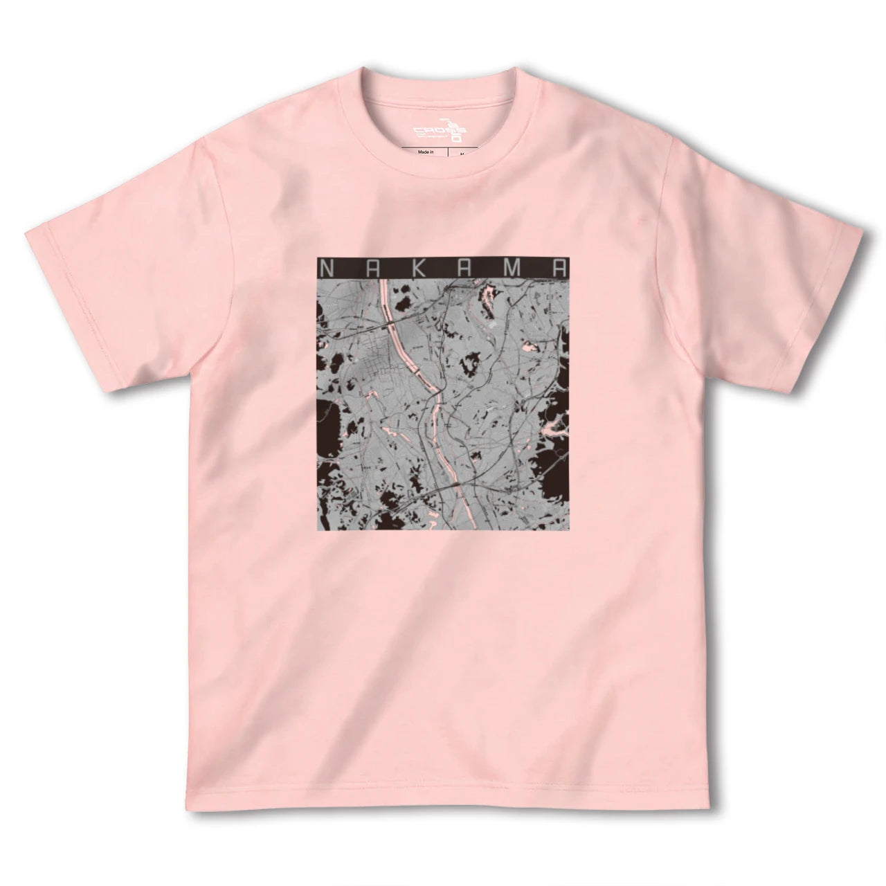 【中間(福岡県)】地図柄ヘビーウェイトTシャツ