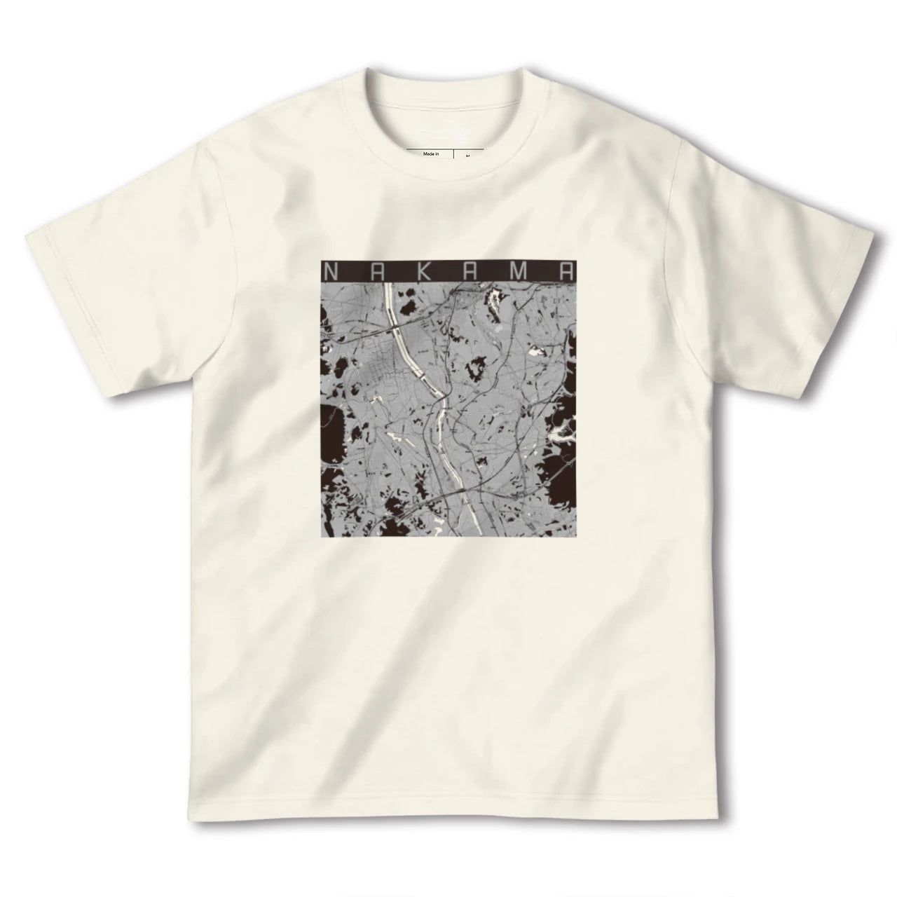 【中間(福岡県)】地図柄ヘビーウェイトTシャツ