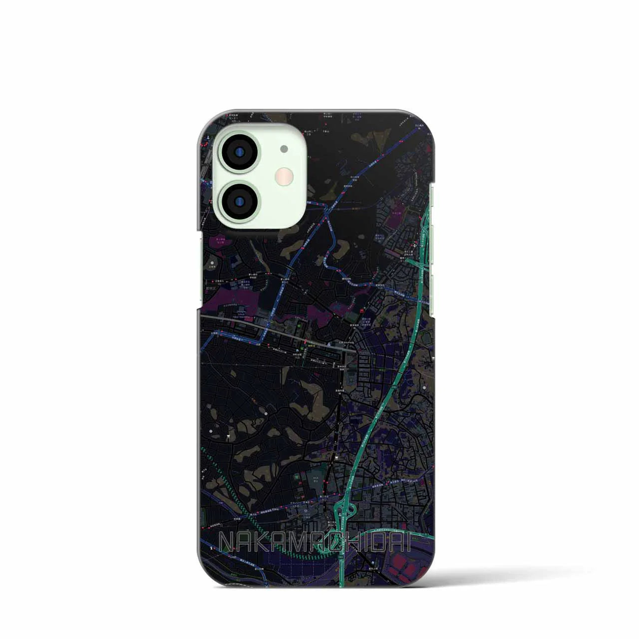 【仲町台(神奈川県)】地図柄iPhoneケース(バックカバータイプ)