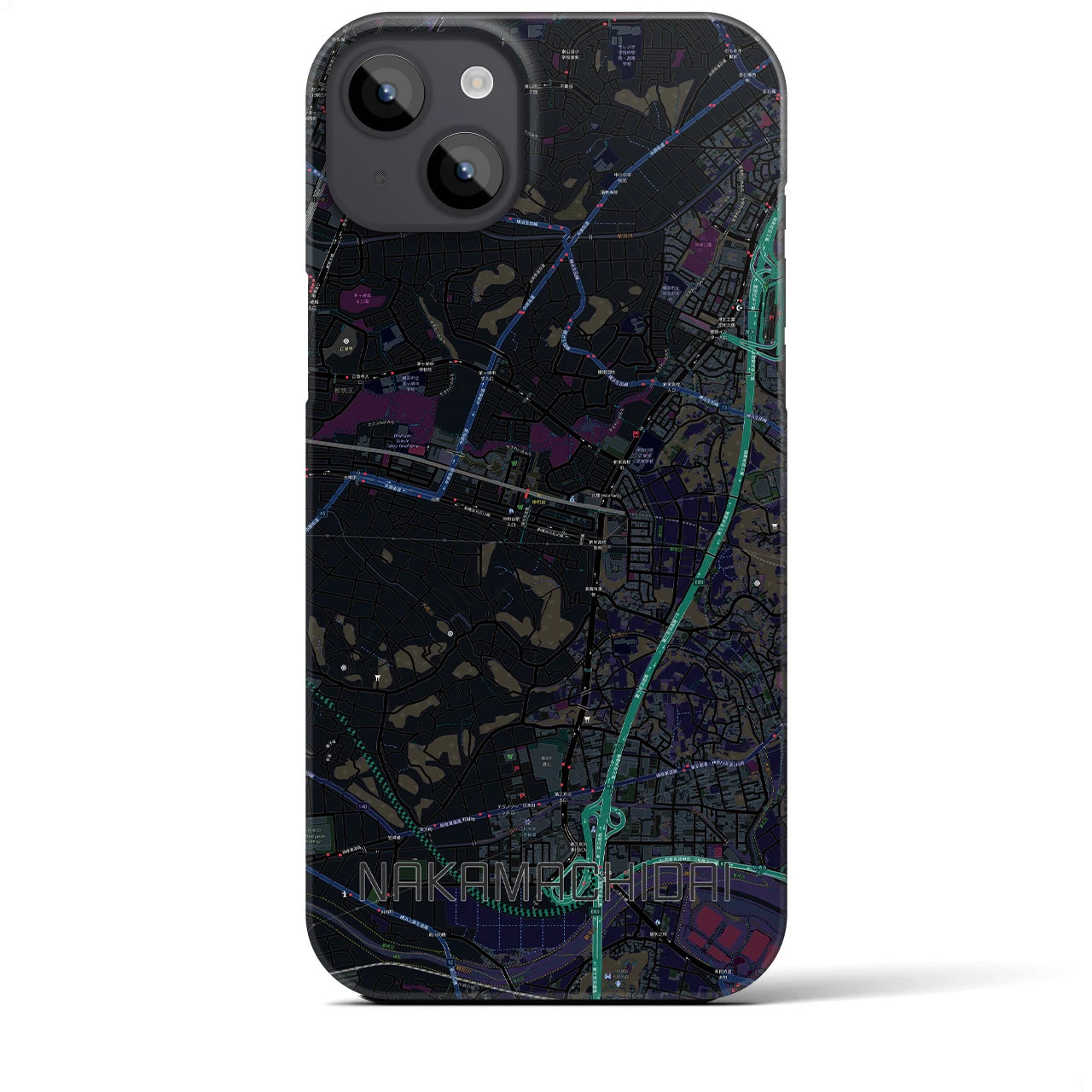 【仲町台(神奈川県)】地図柄iPhoneケース(バックカバータイプ)
