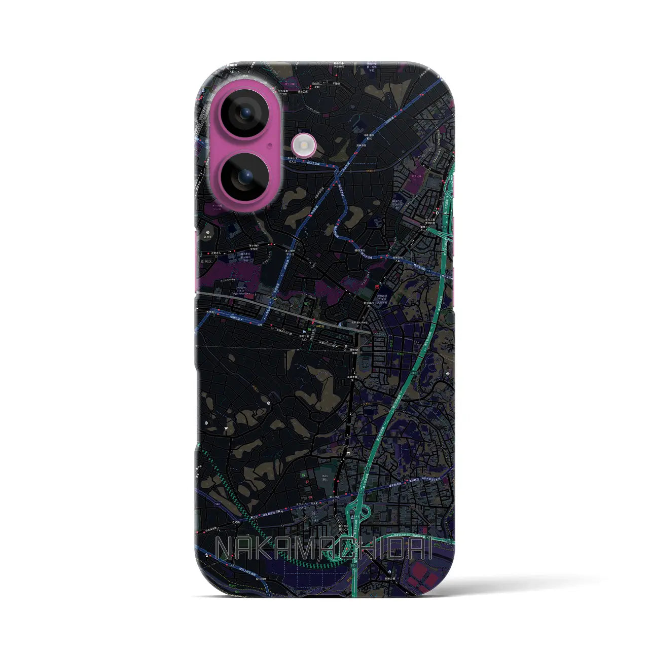 【仲町台(神奈川県)】地図柄iPhoneケース(バックカバータイプ)