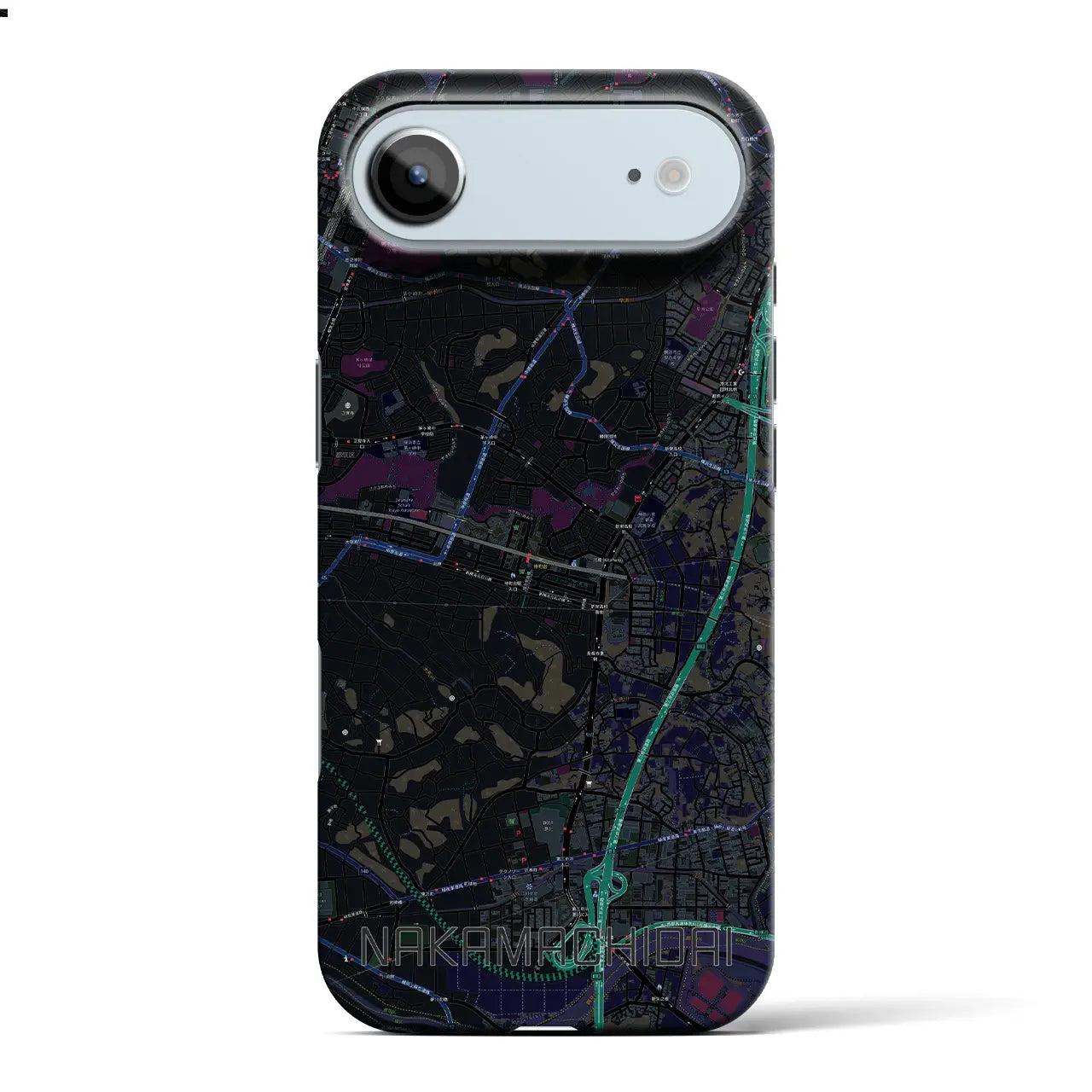 【仲町台(神奈川県)】地図柄iPhoneケース(バックカバータイプ)