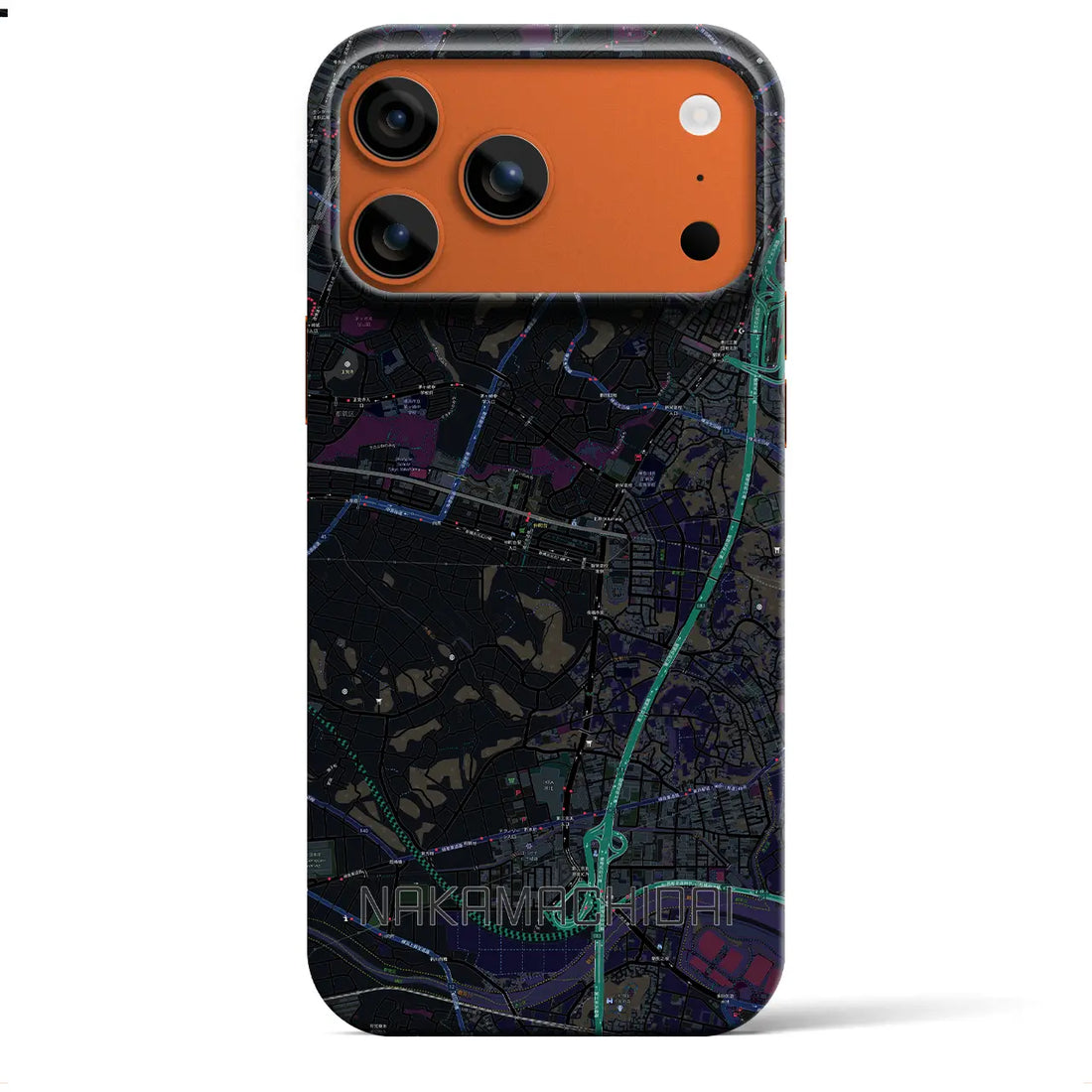 【仲町台(神奈川県)】地図柄iPhoneケース(バックカバータイプ)