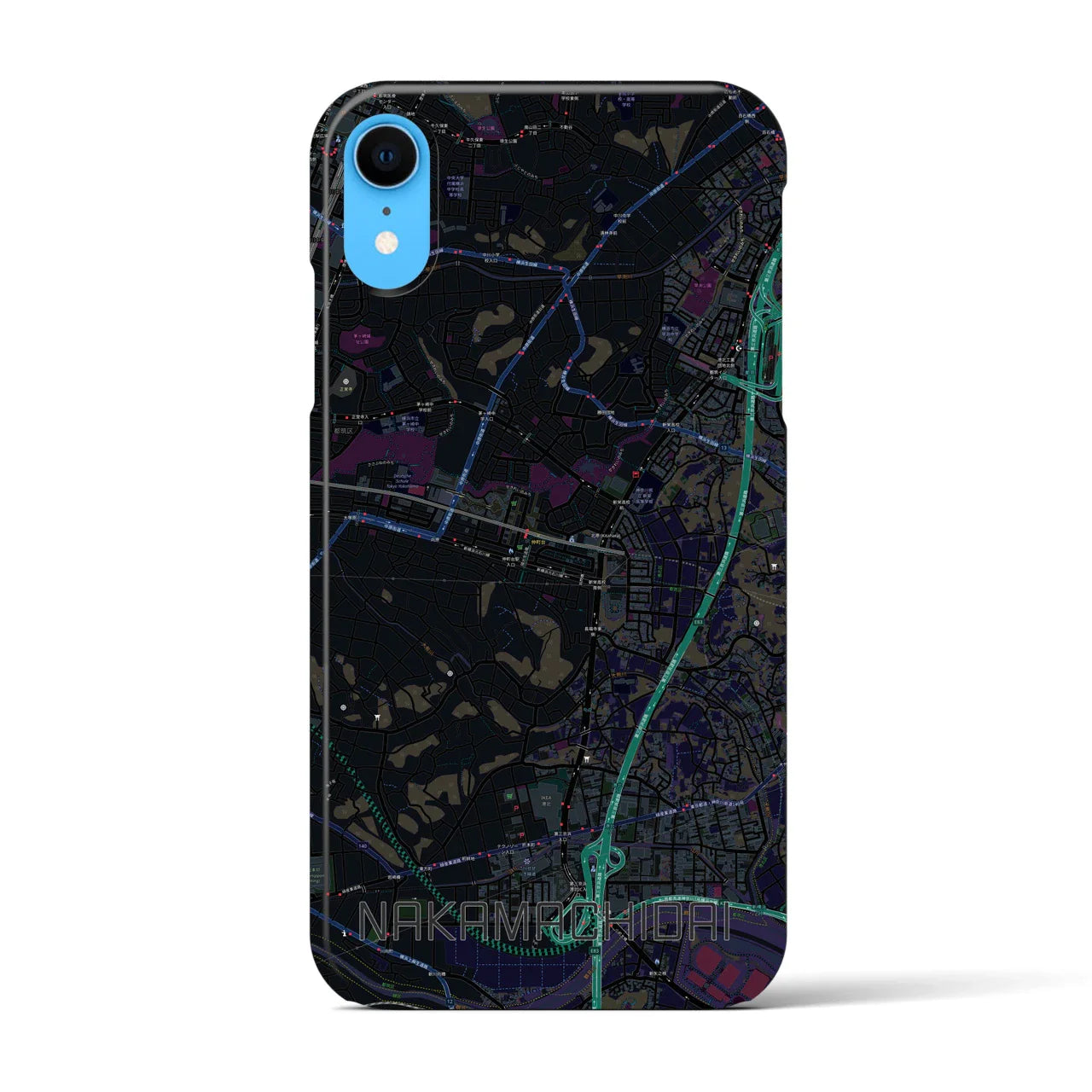 【仲町台(神奈川県)】地図柄iPhoneケース(バックカバータイプ)
