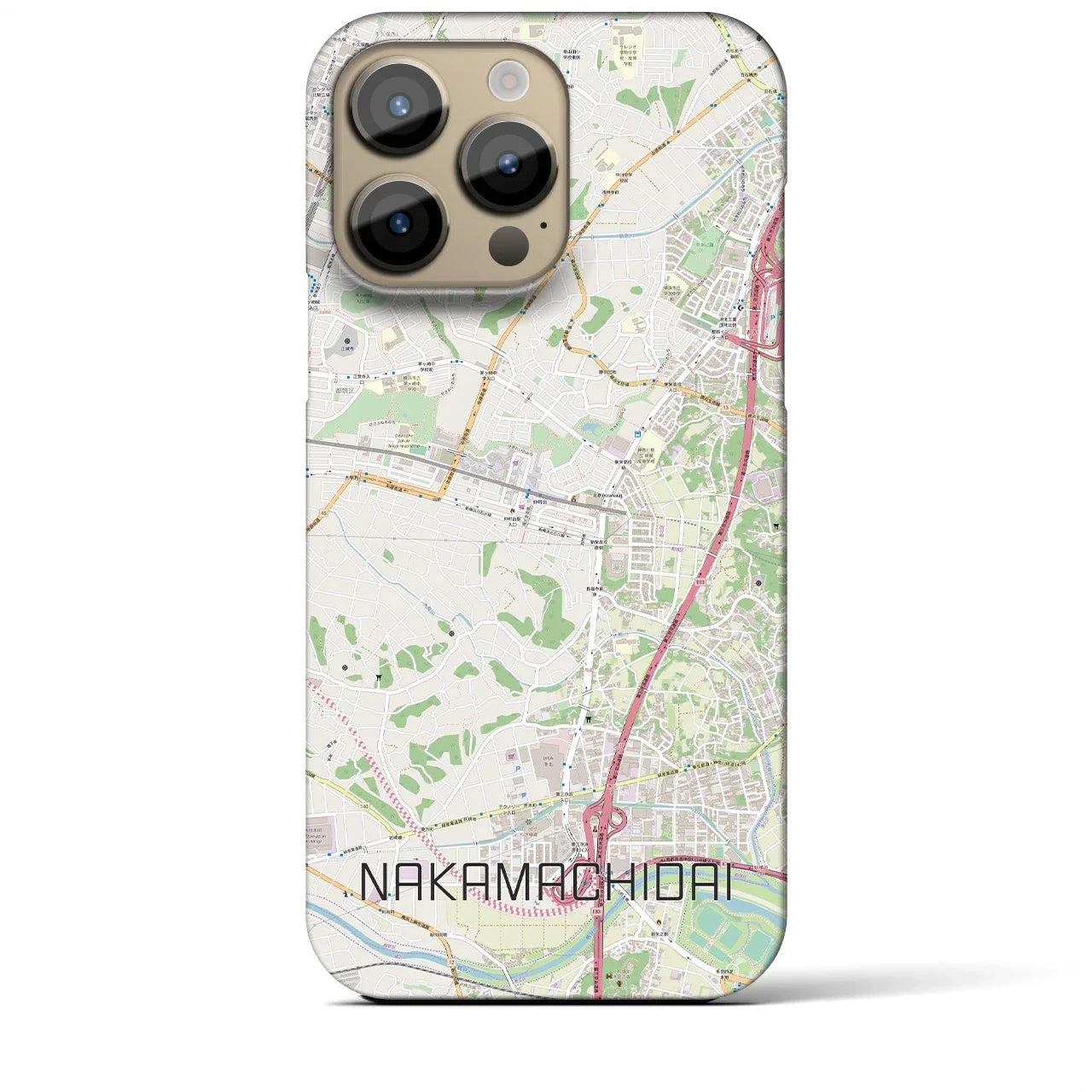 【仲町台(神奈川県)】地図柄iPhoneケース(バックカバータイプ)