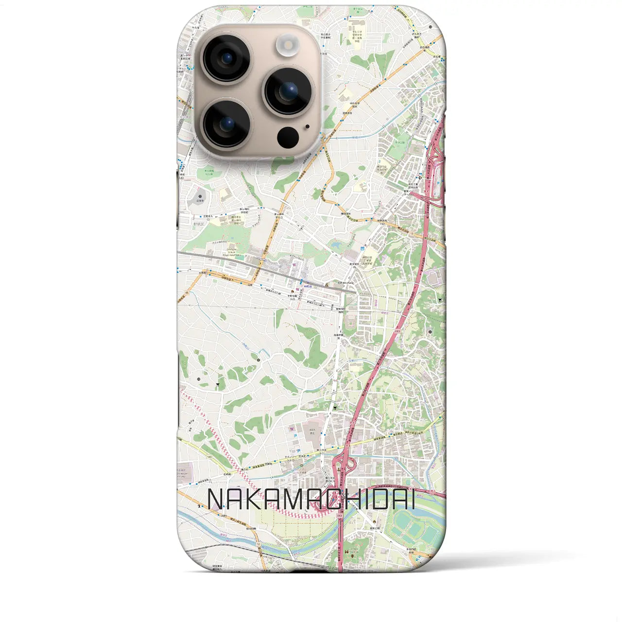 【仲町台(神奈川県)】地図柄iPhoneケース(バックカバータイプ)