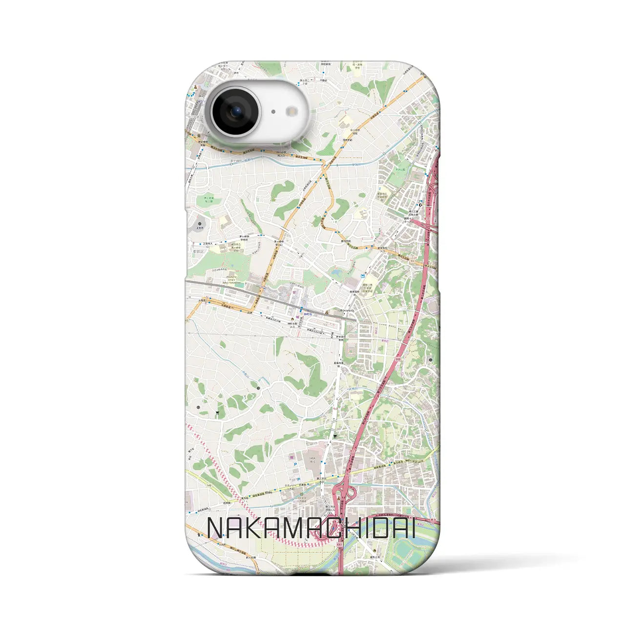 【仲町台(神奈川県)】地図柄iPhoneケース(バックカバータイプ)
