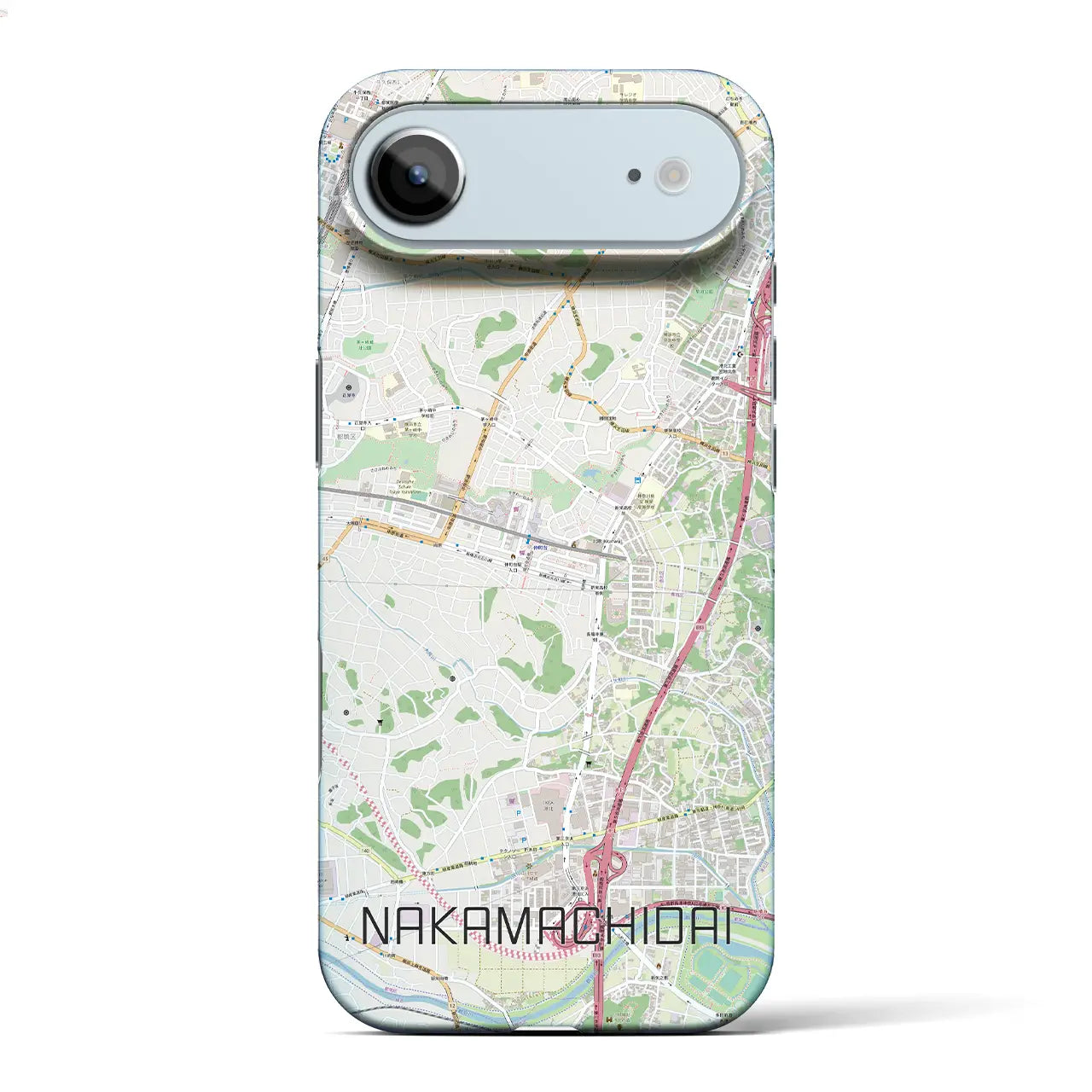 【仲町台(神奈川県)】地図柄iPhoneケース(バックカバータイプ)