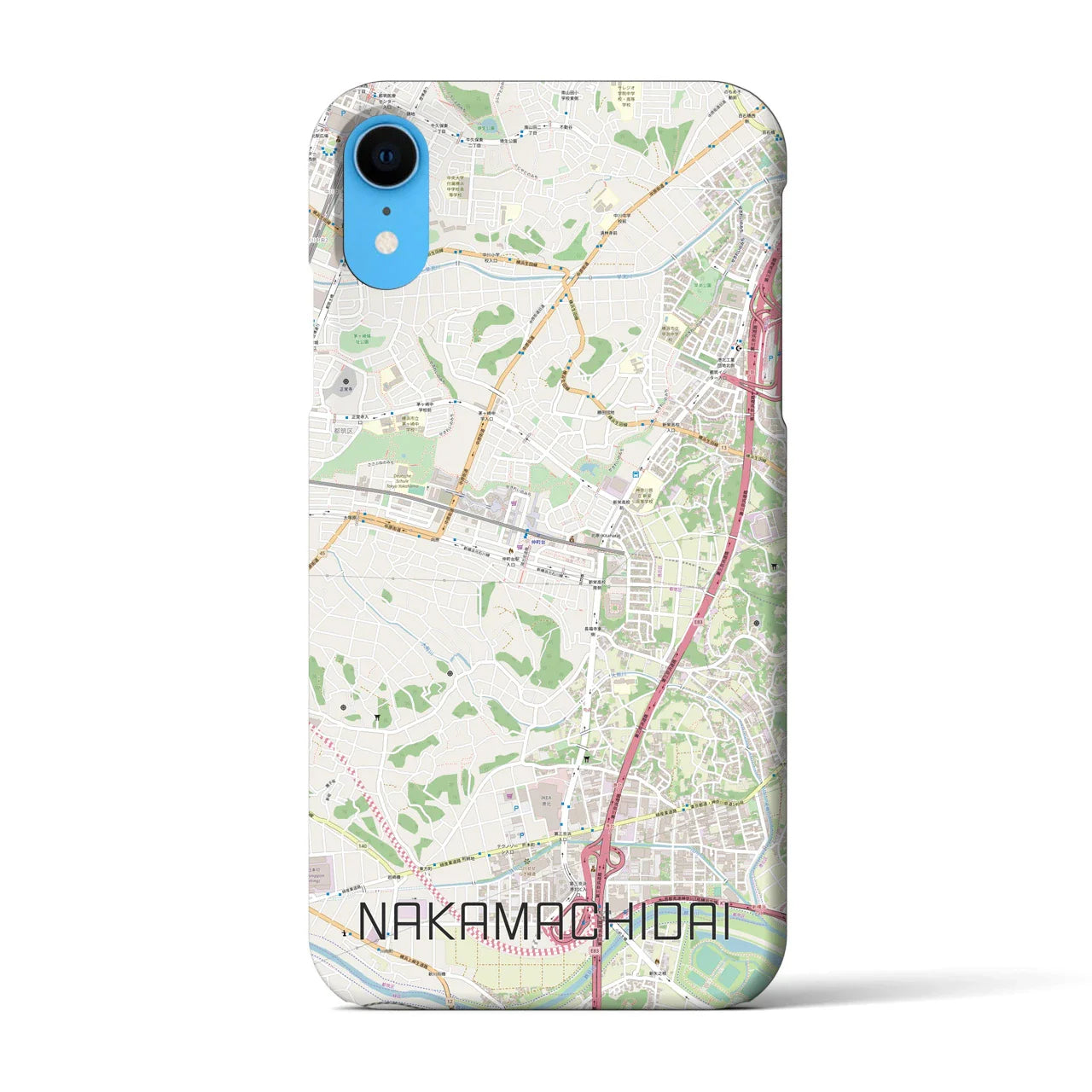 【仲町台(神奈川県)】地図柄iPhoneケース(バックカバータイプ)