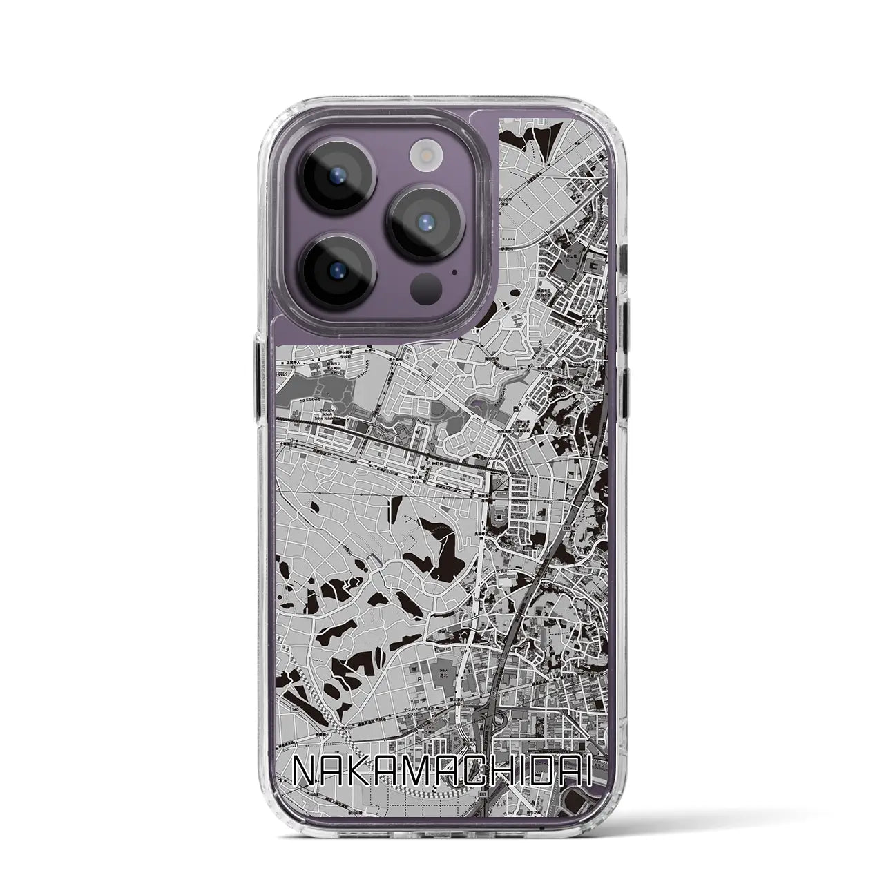 【仲町台(神奈川県)】地図柄iPhoneケース(MagSafeタイプ)