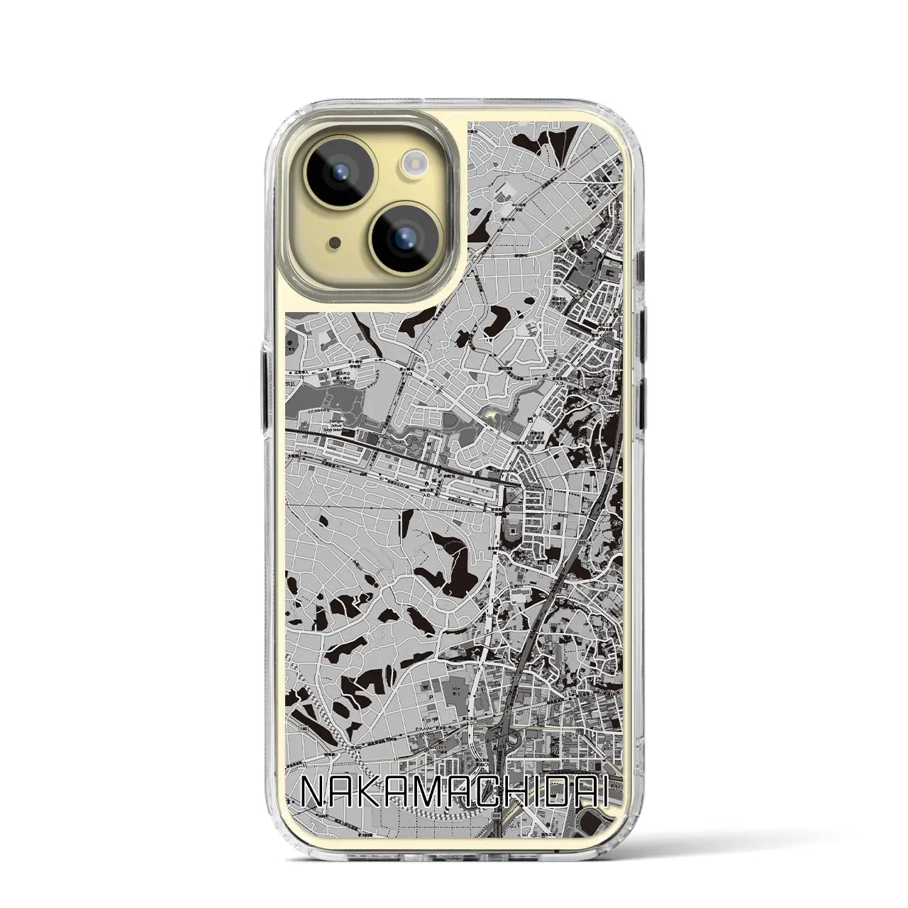 【仲町台(神奈川県)】地図柄iPhoneケース(MagSafeタイプ)