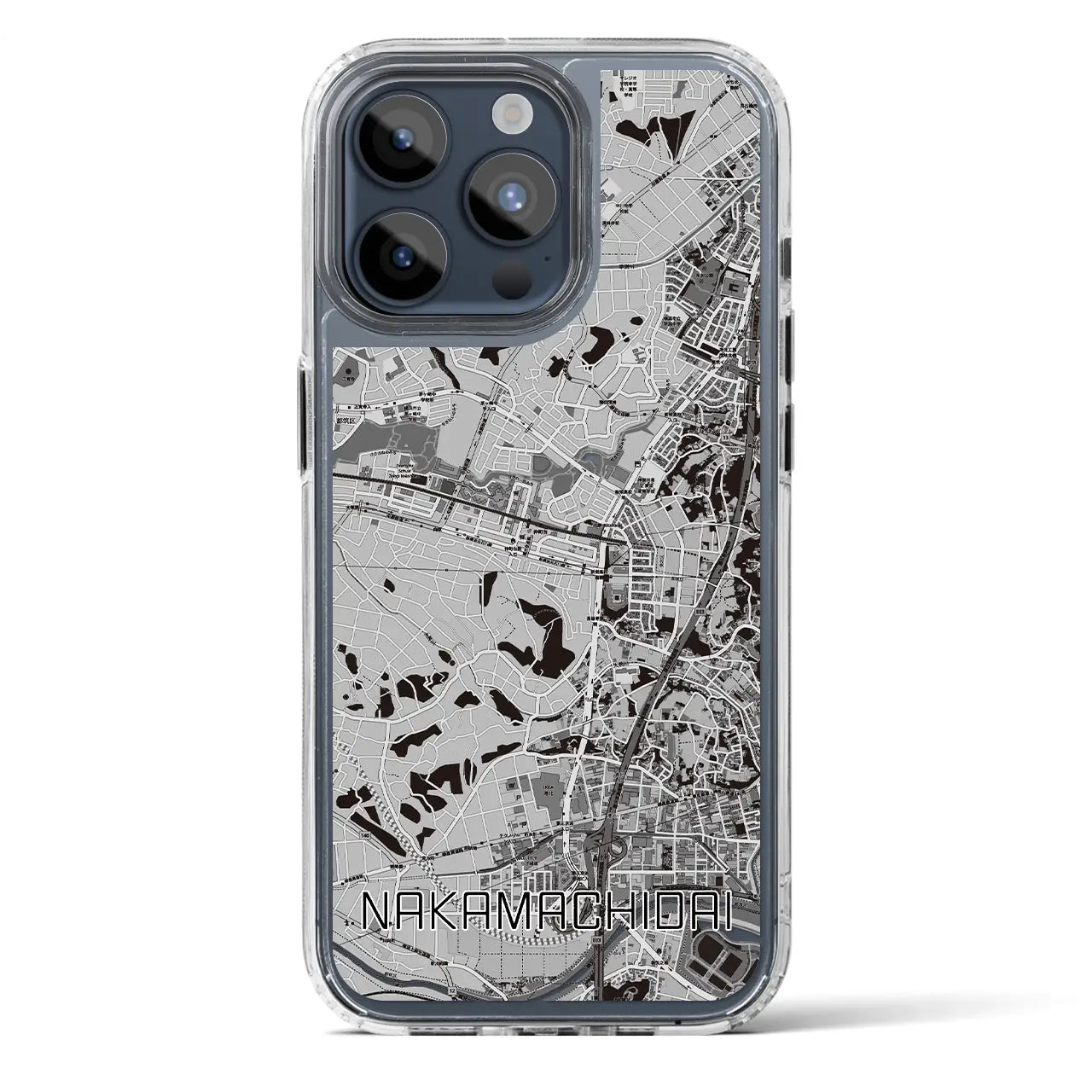【仲町台(神奈川県)】地図柄iPhoneケース(MagSafeタイプ)