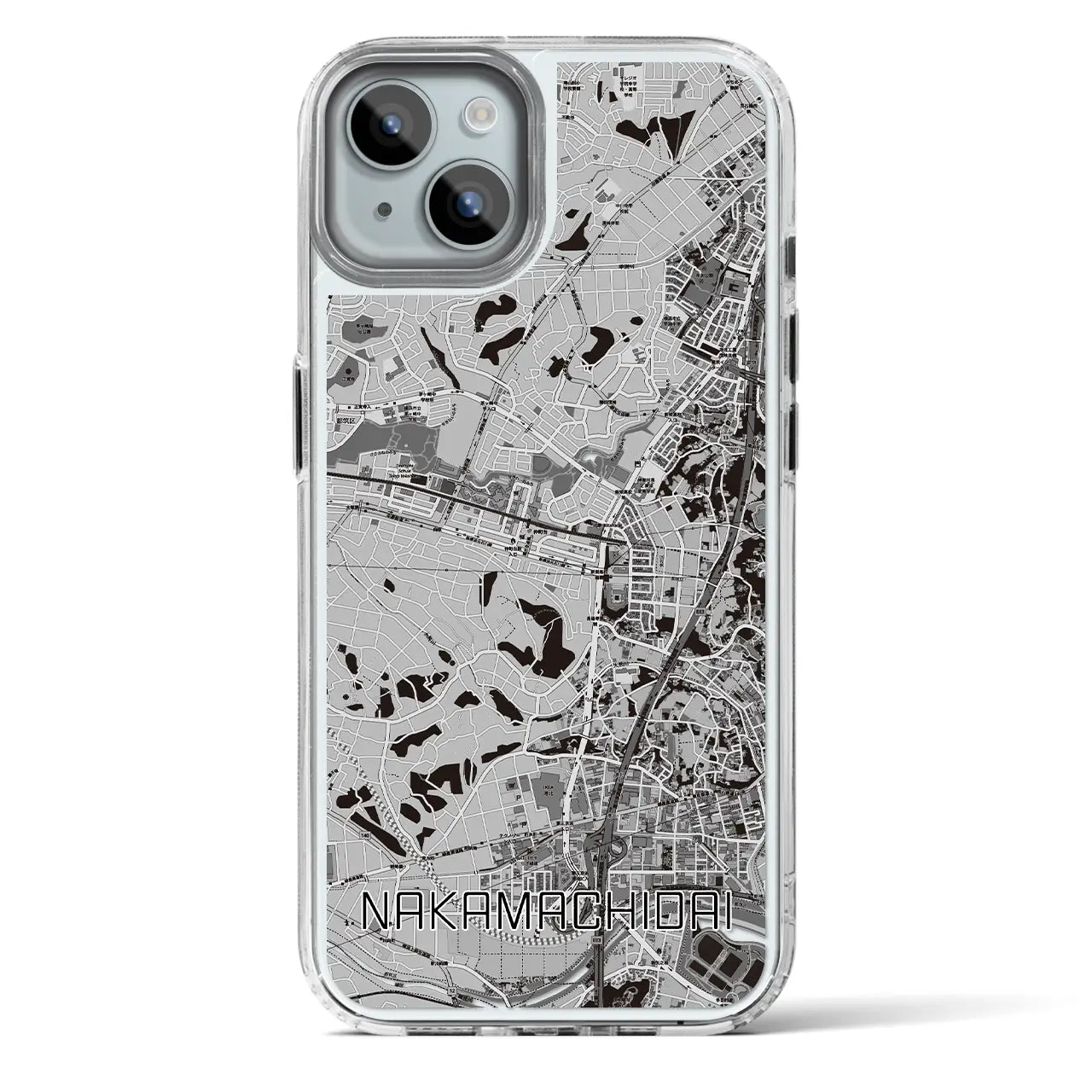 【仲町台(神奈川県)】地図柄iPhoneケース(MagSafeタイプ)
