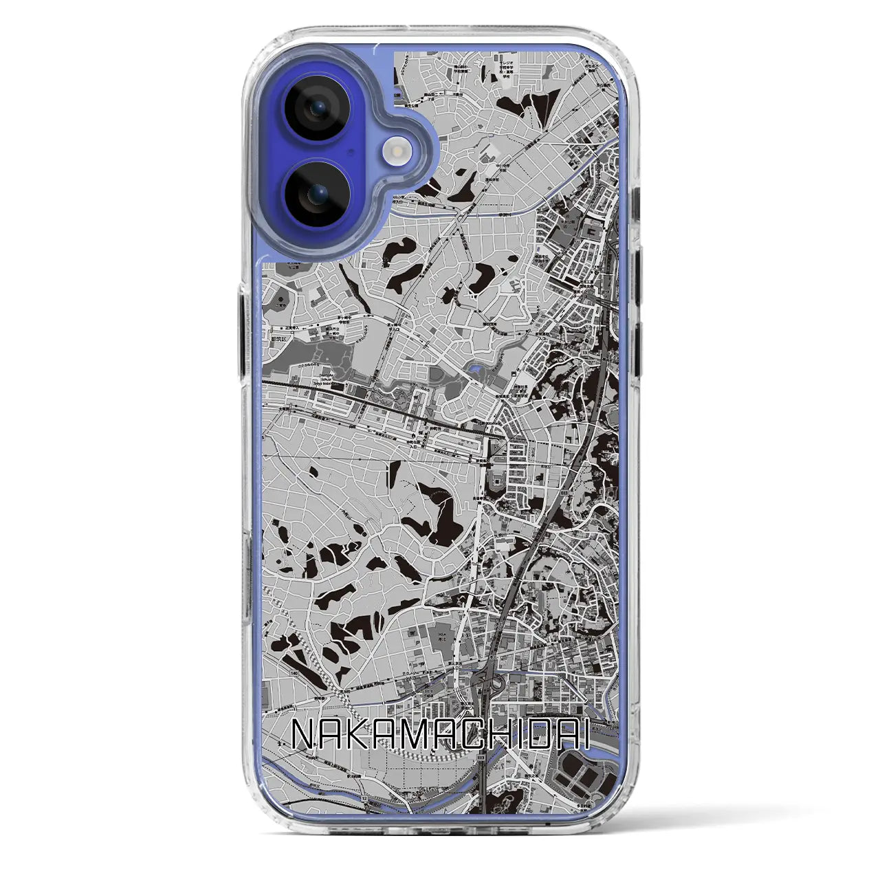 【仲町台(神奈川県)】地図柄iPhoneケース(MagSafeタイプ)