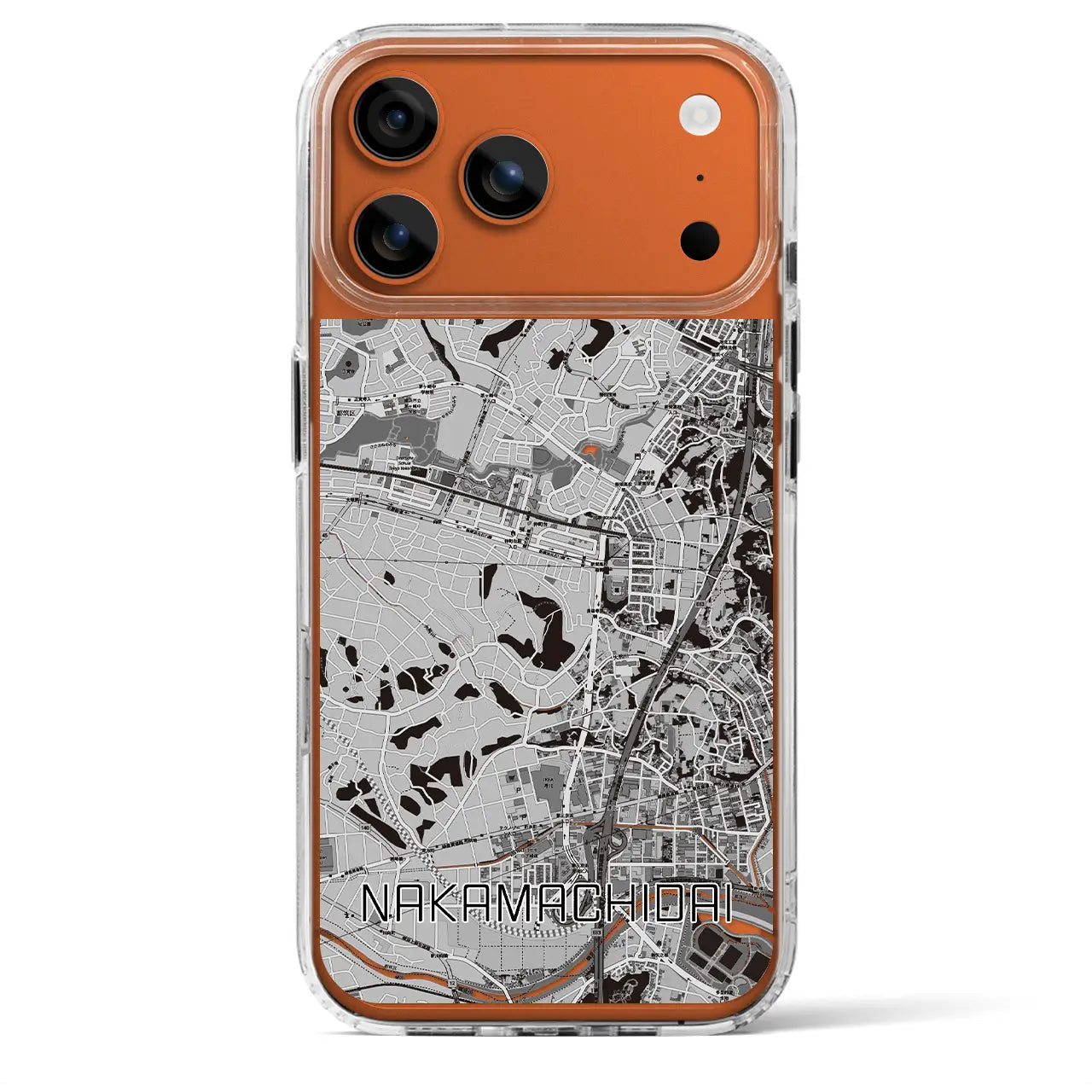 【仲町台(神奈川県)】地図柄iPhoneケース(MagSafeタイプ)