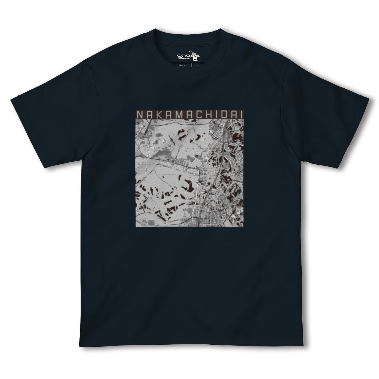 【仲町台(神奈川県)】地図柄ヘビーウェイトTシャツ