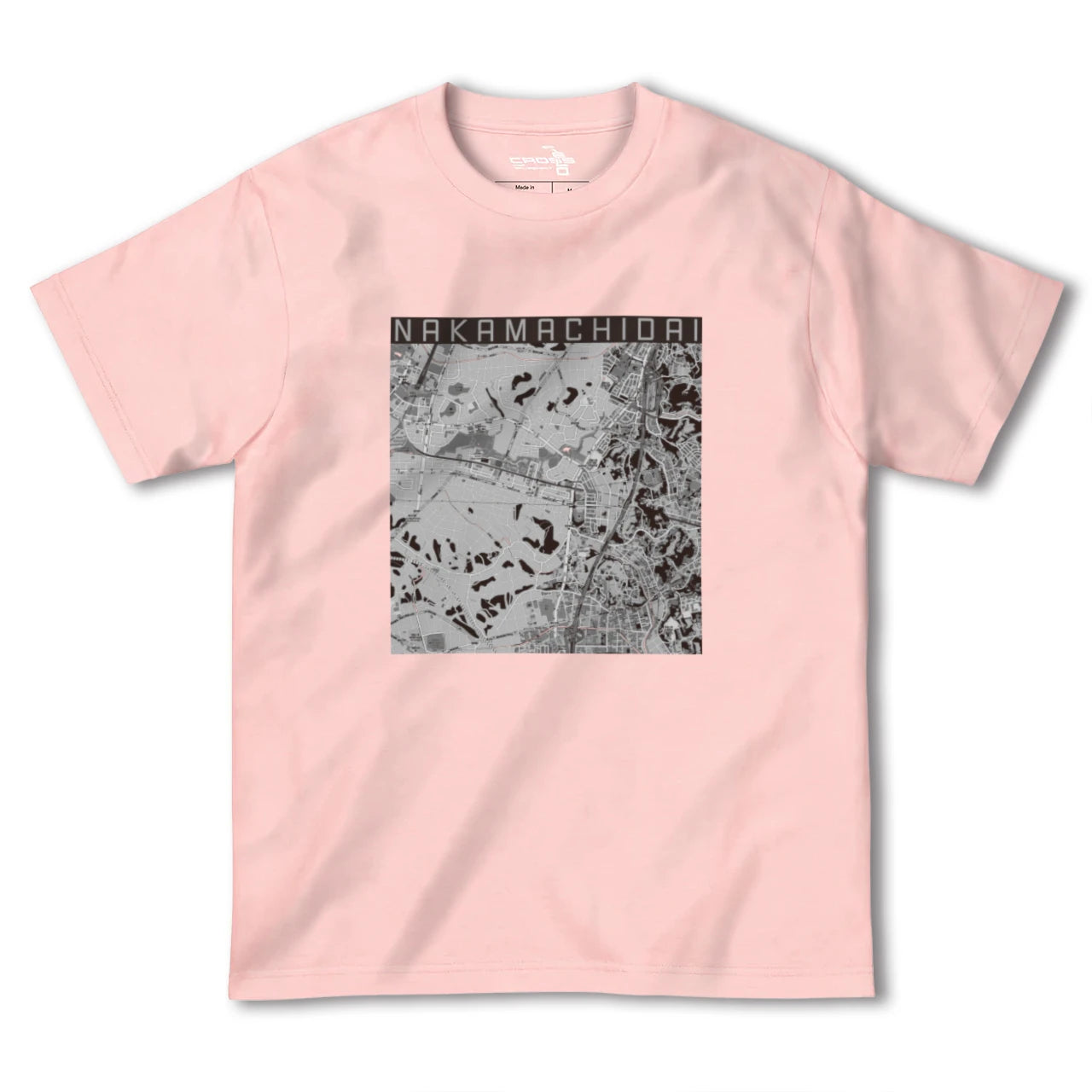 【仲町台(神奈川県)】地図柄ヘビーウェイトTシャツ