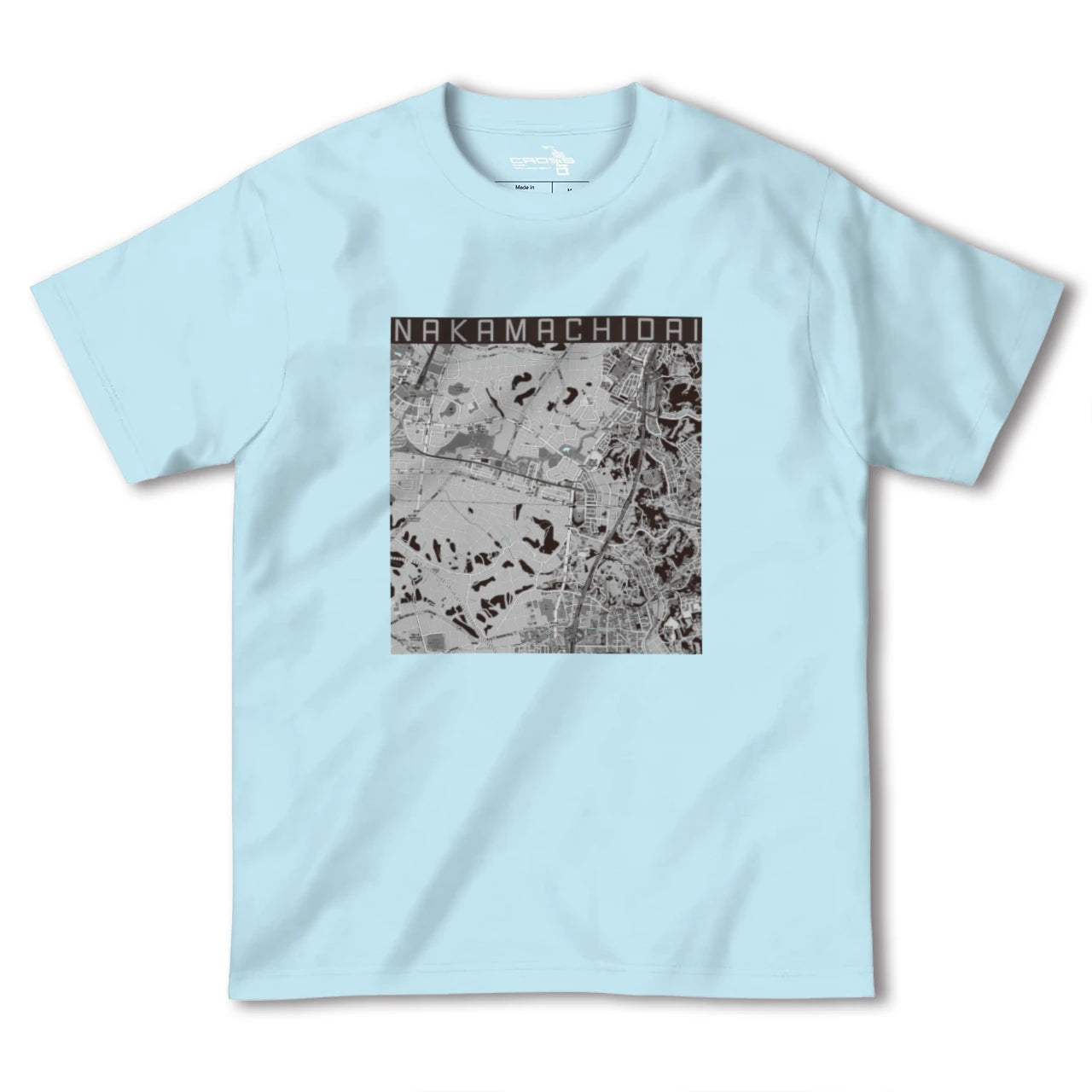 【仲町台(神奈川県)】地図柄ヘビーウェイトTシャツ