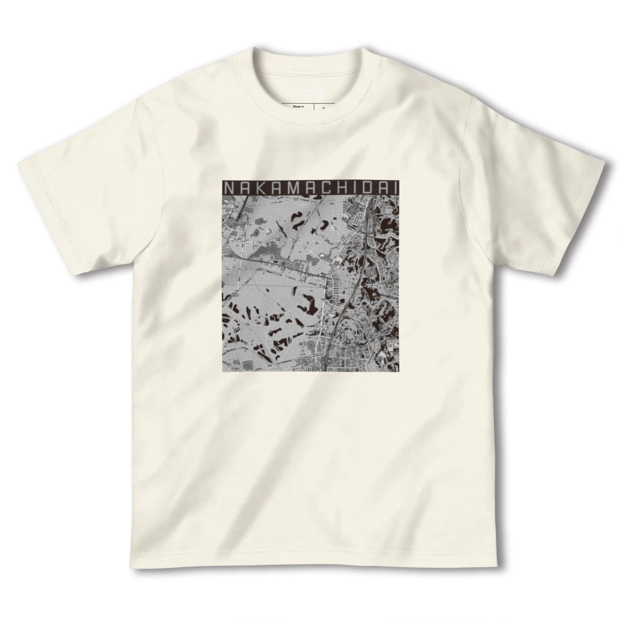 【仲町台(神奈川県)】地図柄ヘビーウェイトTシャツ