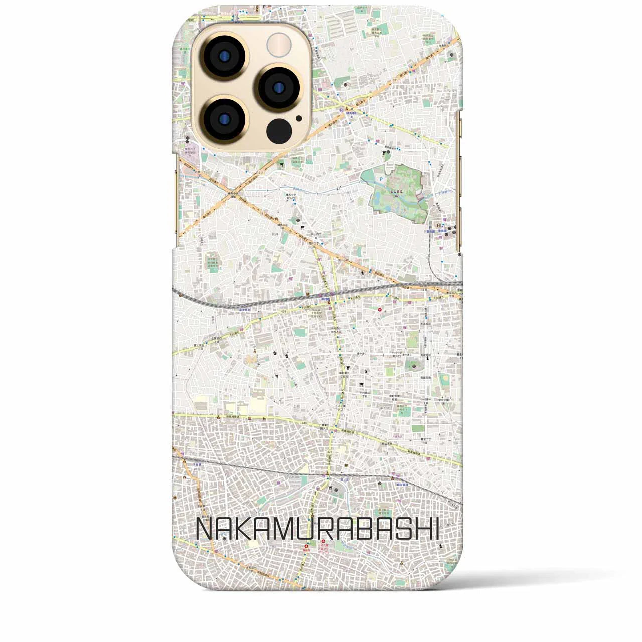 【中村橋(東京都)】地図柄iPhoneケース(バックカバータイプ)