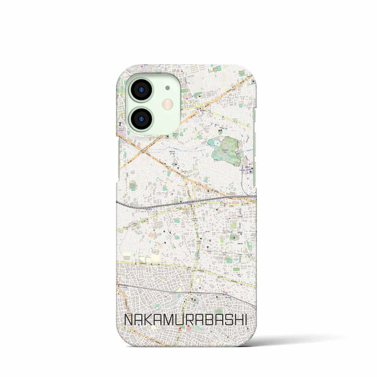 【中村橋(東京都)】地図柄iPhoneケース(バックカバータイプ)