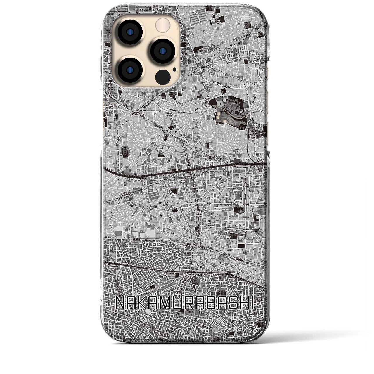 【中村橋(東京都)】地図柄iPhoneケース(クリアタイプ)