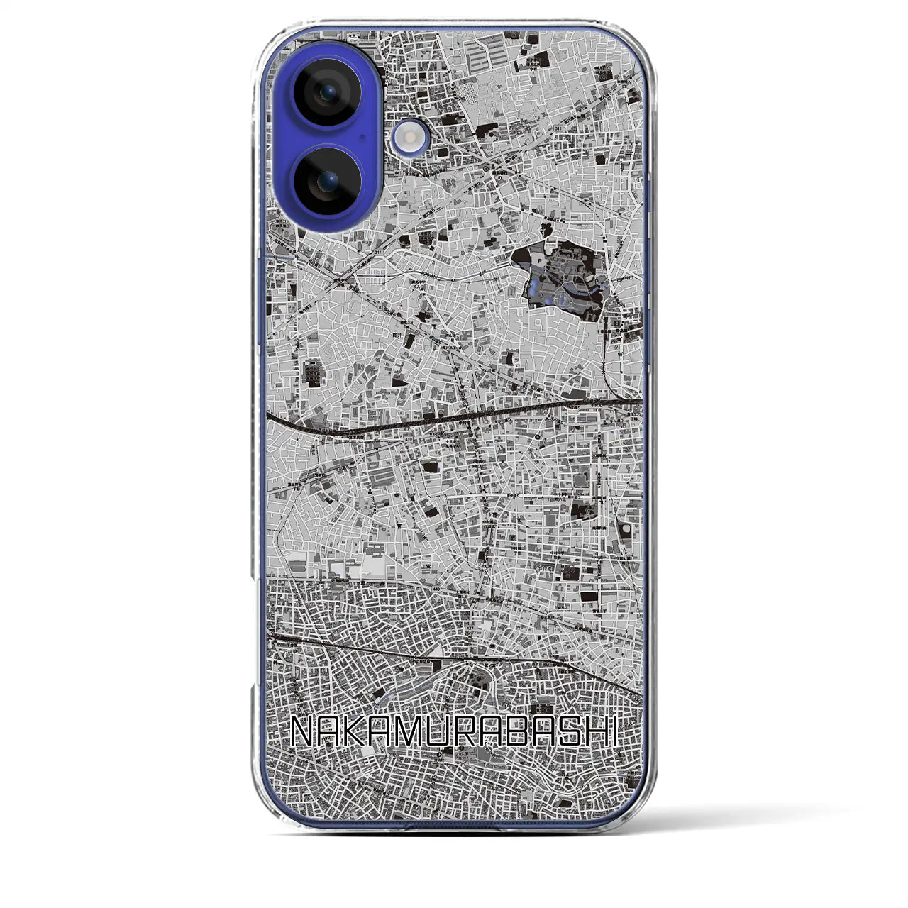 【中村橋(東京都)】地図柄iPhoneケース(クリアタイプ)