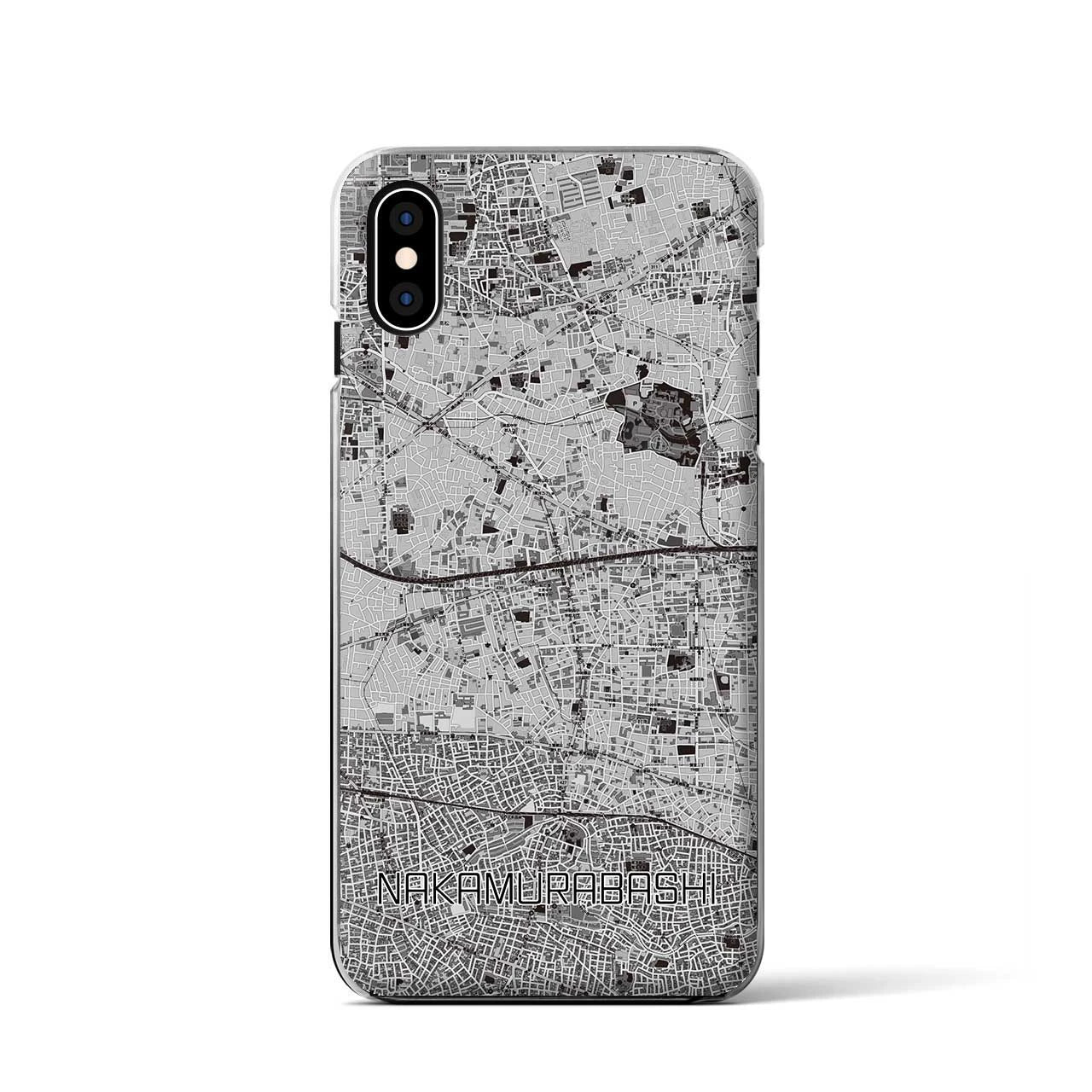 【中村橋(東京都)】地図柄iPhoneケース(クリアタイプ)