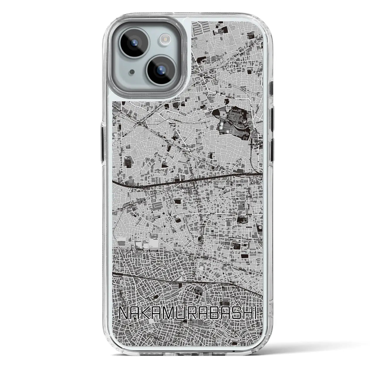 【中村橋(東京都)】地図柄iPhoneケース(MagSafeタイプ)