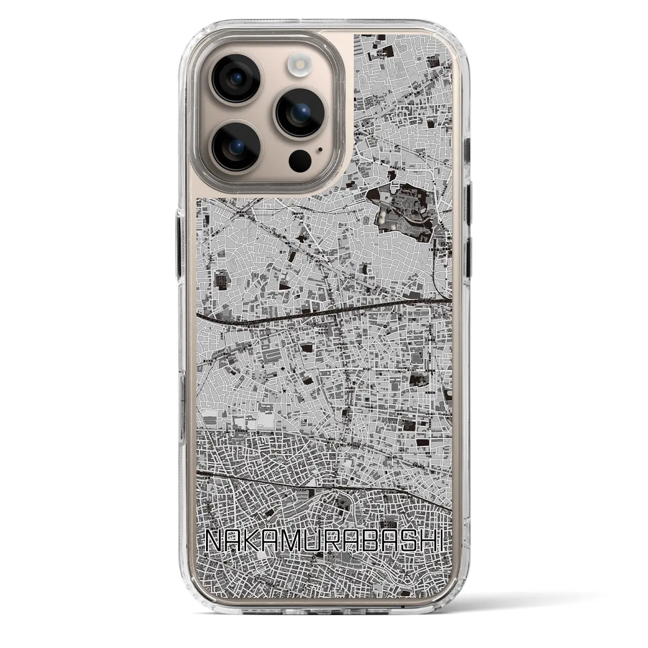 【中村橋(東京都)】地図柄iPhoneケース(MagSafeタイプ)