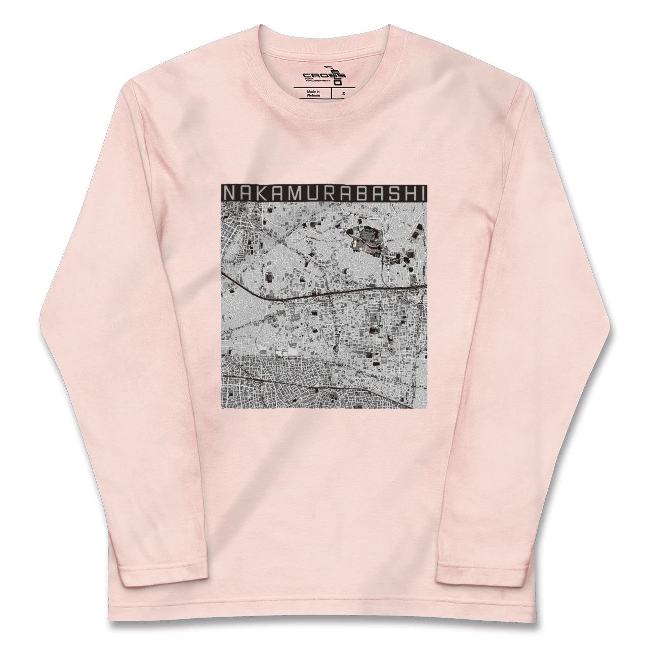 【中村橋(東京都)】地図柄ロングスリーブTシャツ