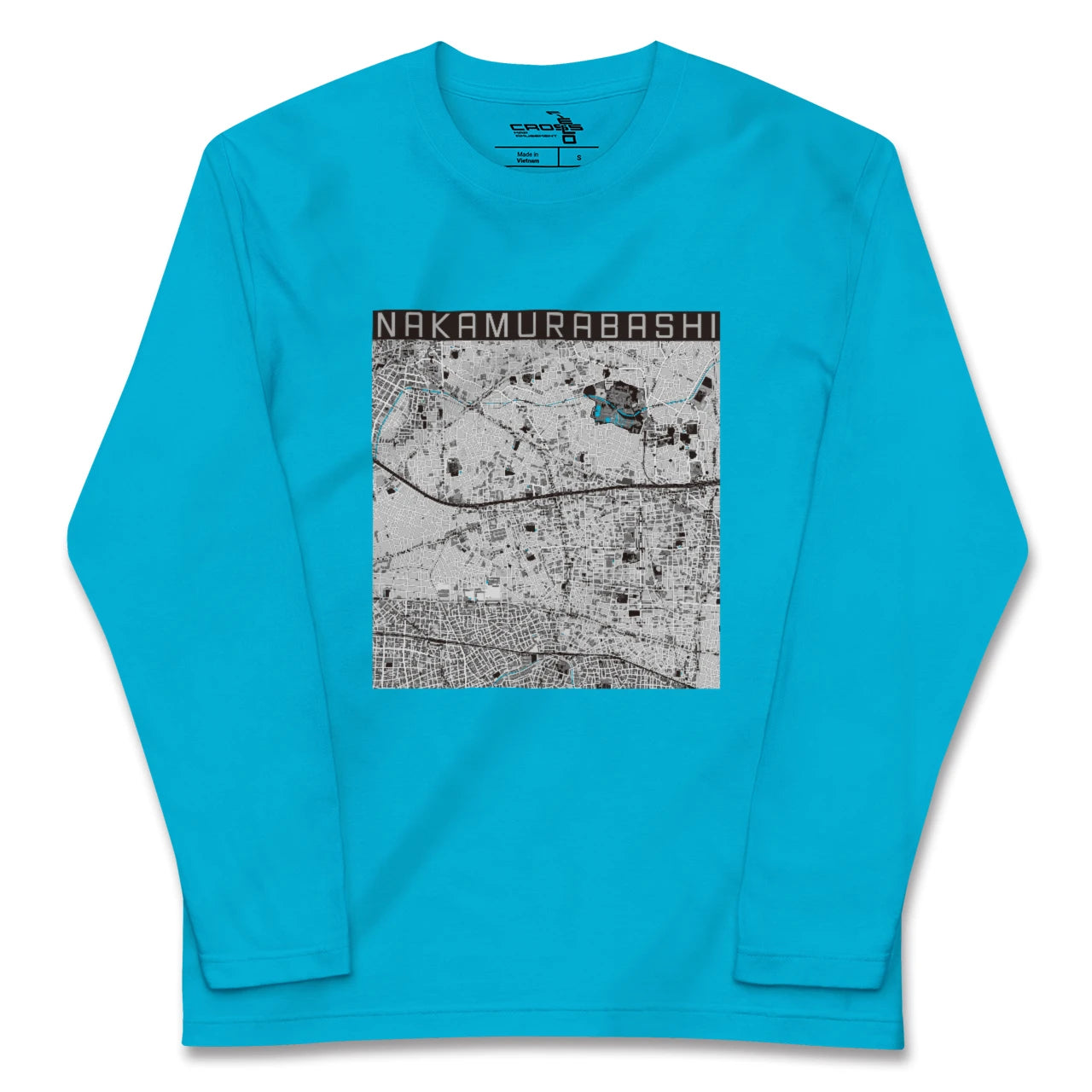 【中村橋(東京都)】地図柄ロングスリーブTシャツ