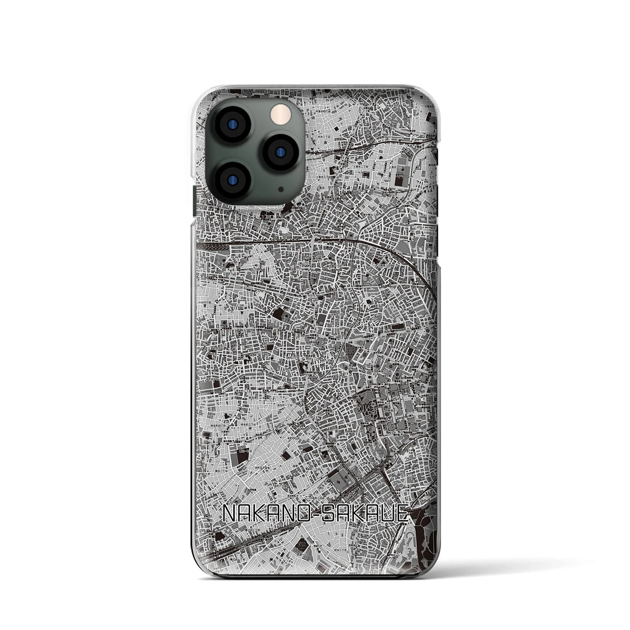 【中野坂上(東京都)】地図柄iPhoneケース(クリアタイプ)