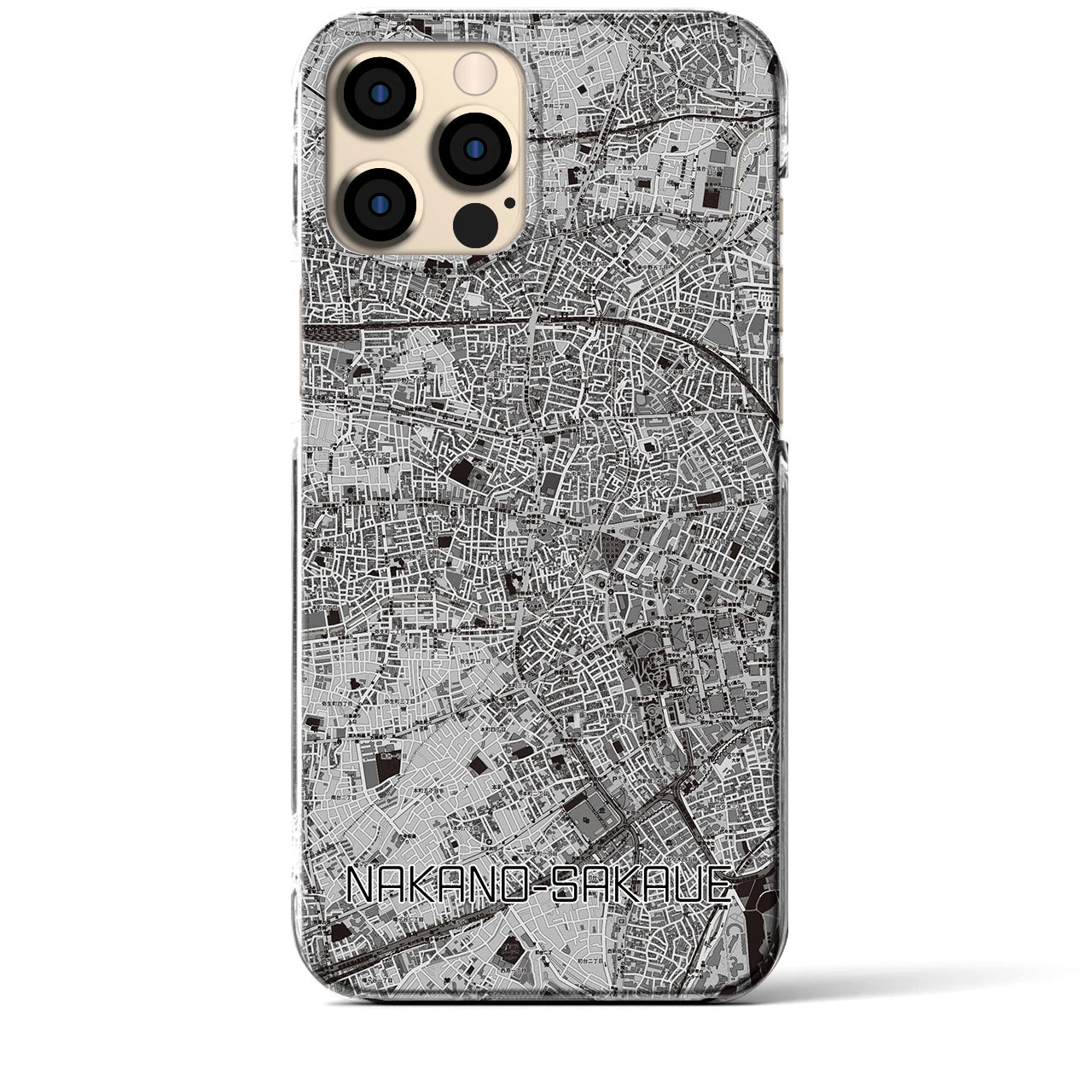 【中野坂上(東京都)】地図柄iPhoneケース(クリアタイプ)