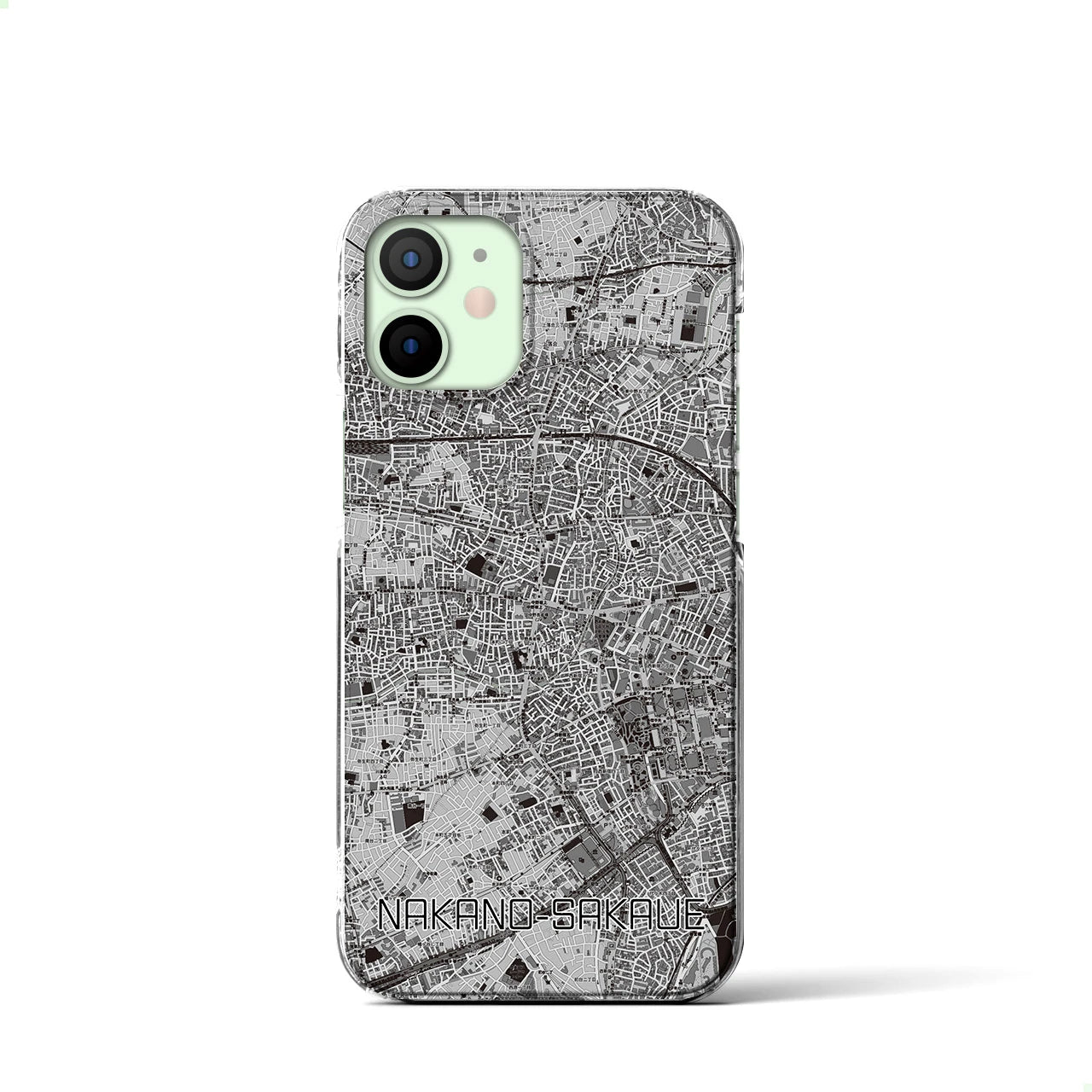 【中野坂上(東京都)】地図柄iPhoneケース(クリアタイプ)