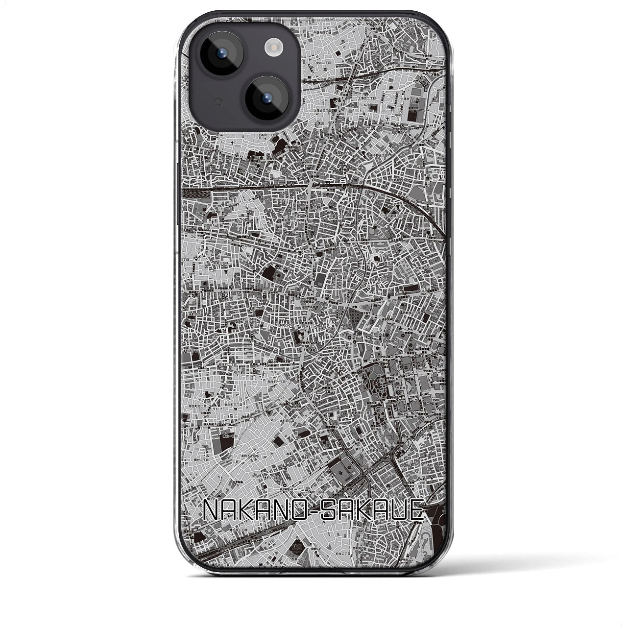 【中野坂上(東京都)】地図柄iPhoneケース(クリアタイプ)