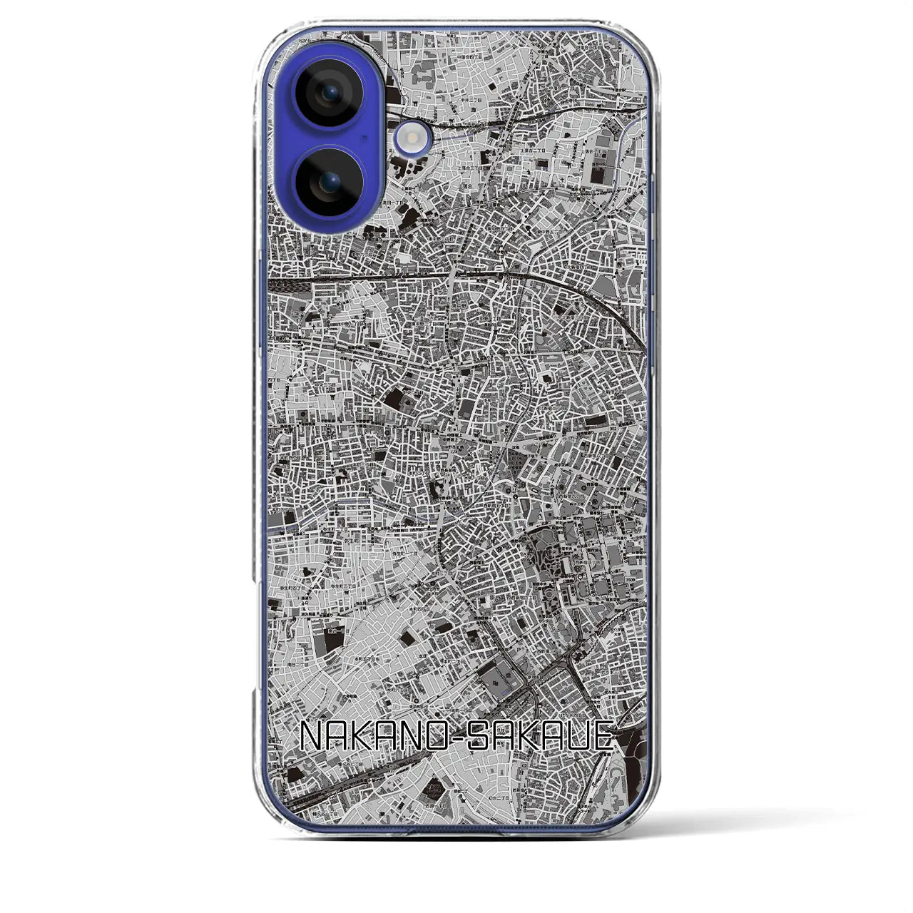 【中野坂上(東京都)】地図柄iPhoneケース(クリアタイプ)