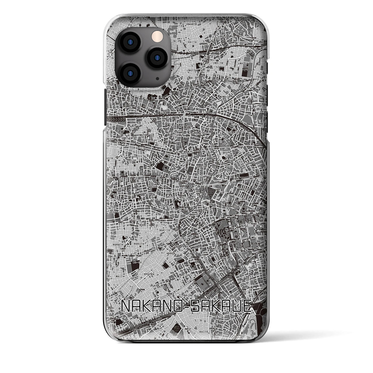 【中野坂上(東京都)】地図柄iPhoneケース(クリアタイプ)