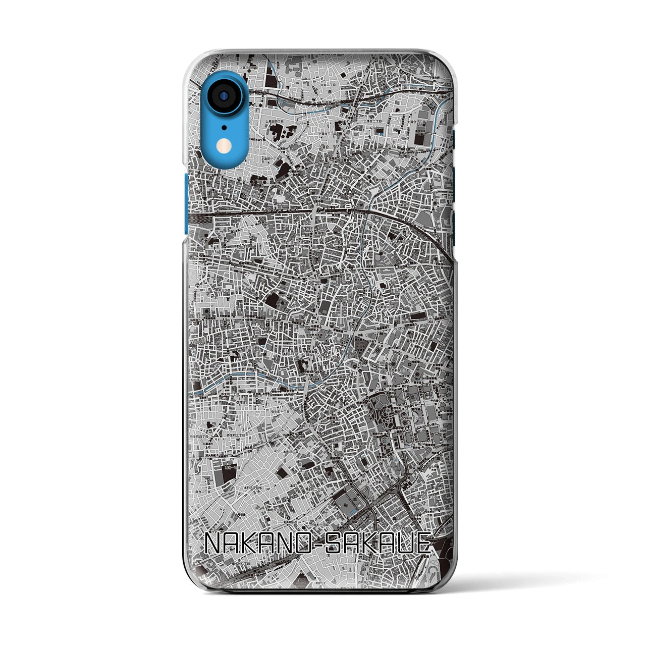 【中野坂上(東京都)】地図柄iPhoneケース(クリアタイプ)