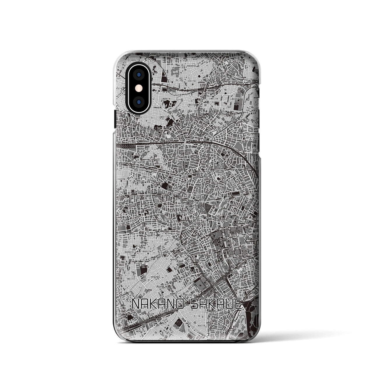 【中野坂上(東京都)】地図柄iPhoneケース(クリアタイプ)