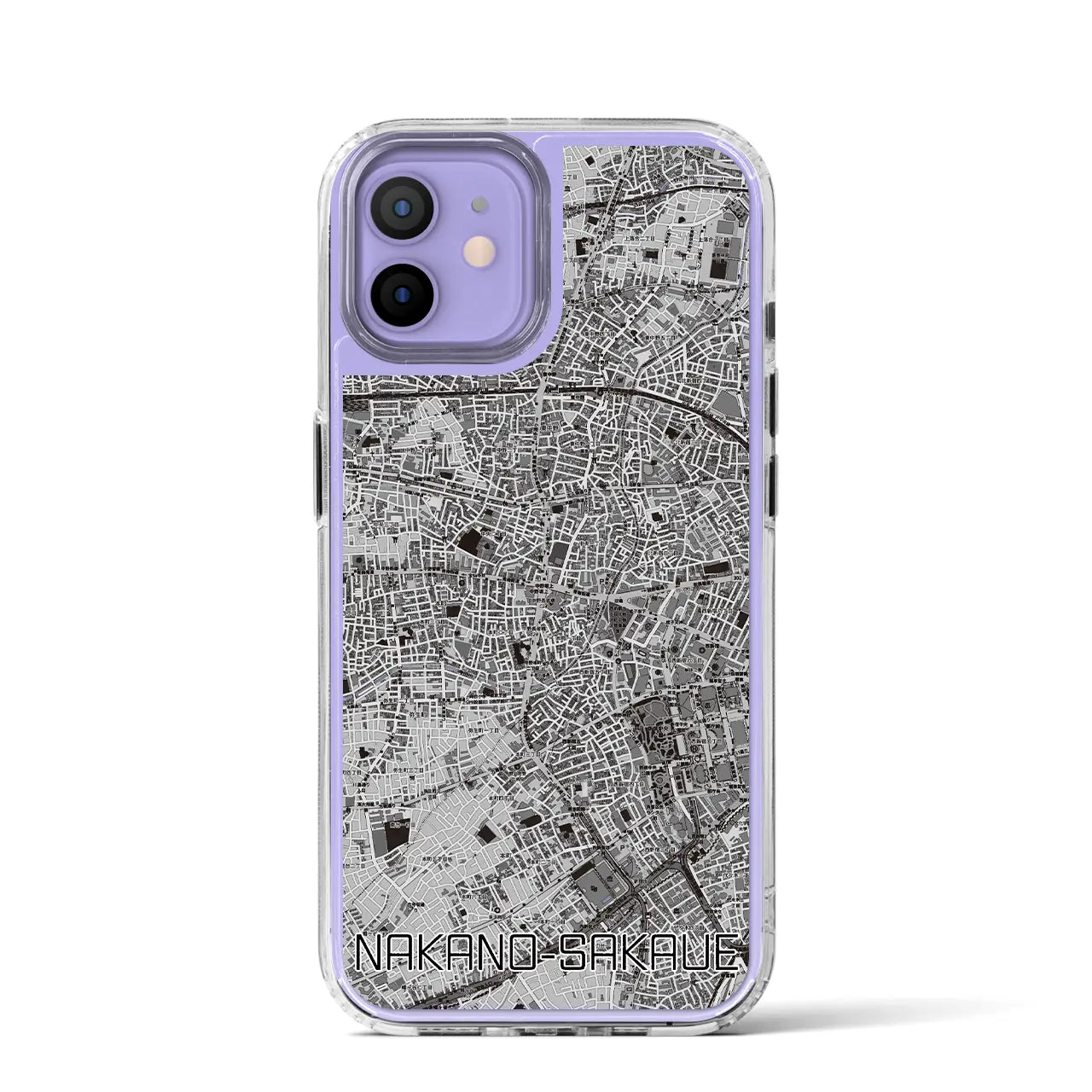 【中野坂上(東京都)】地図柄iPhoneケース(MagSafeタイプ)